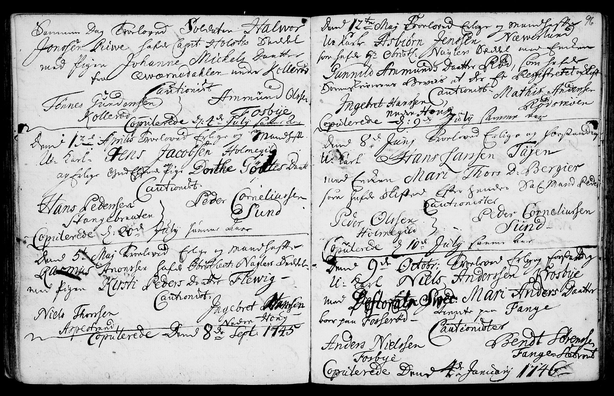 Aremark prestekontor Kirkebøker, AV/SAO-A-10899/F/Fa/L0003: Parish register (official) no. I 3, 1745-1795, p. 96