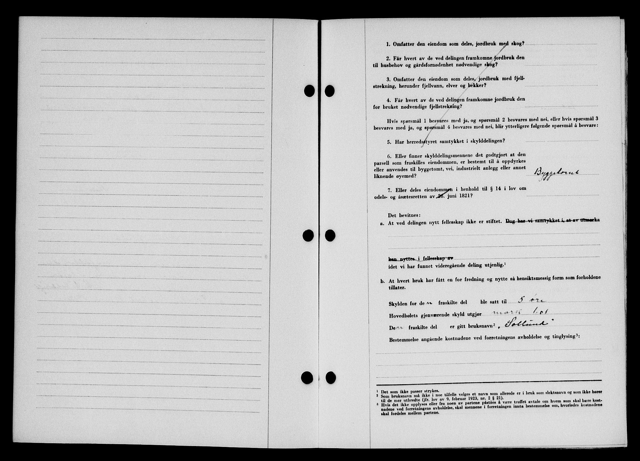 Karmsund sorenskriveri, AV/SAST-A-100311/01/II/IIB/L0085: Mortgage book no. 66A, 1946-1946, Diary no: : 320/1946