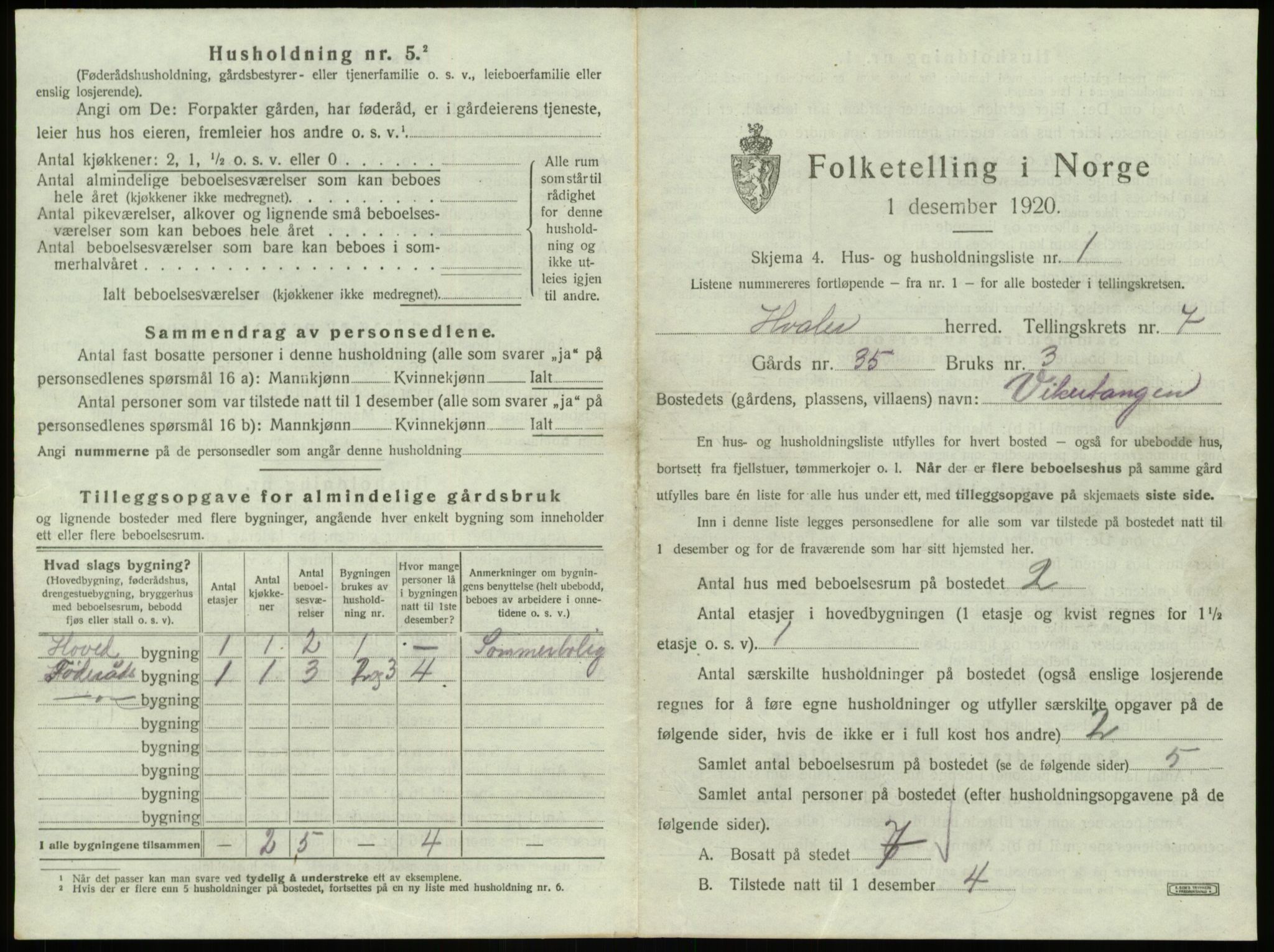 SAO, 1920 census for Hvaler, 1920, p. 1118