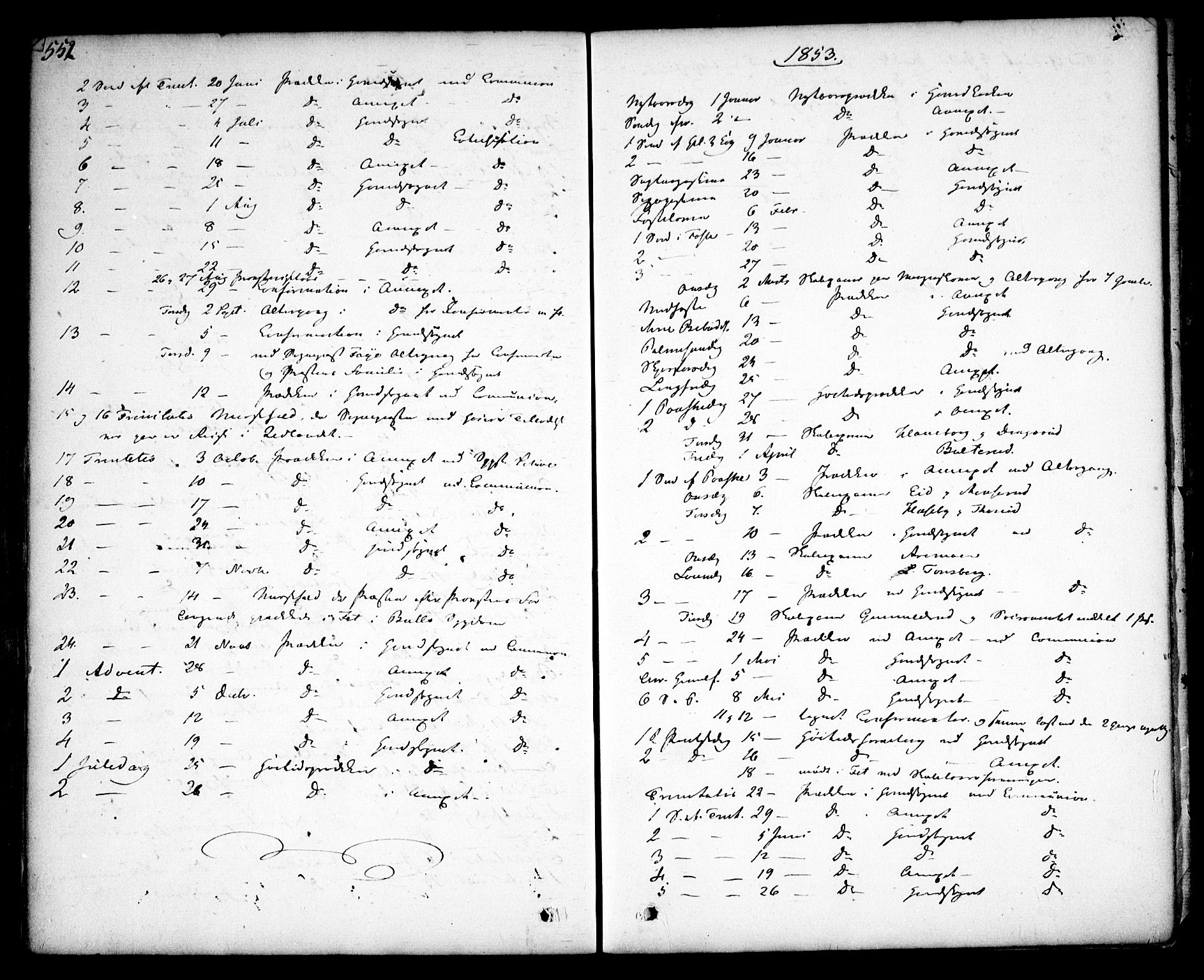 Aurskog prestekontor Kirkebøker, SAO/A-10304a/F/Fa/L0006: Parish register (official) no. I 6, 1829-1853, p. 552