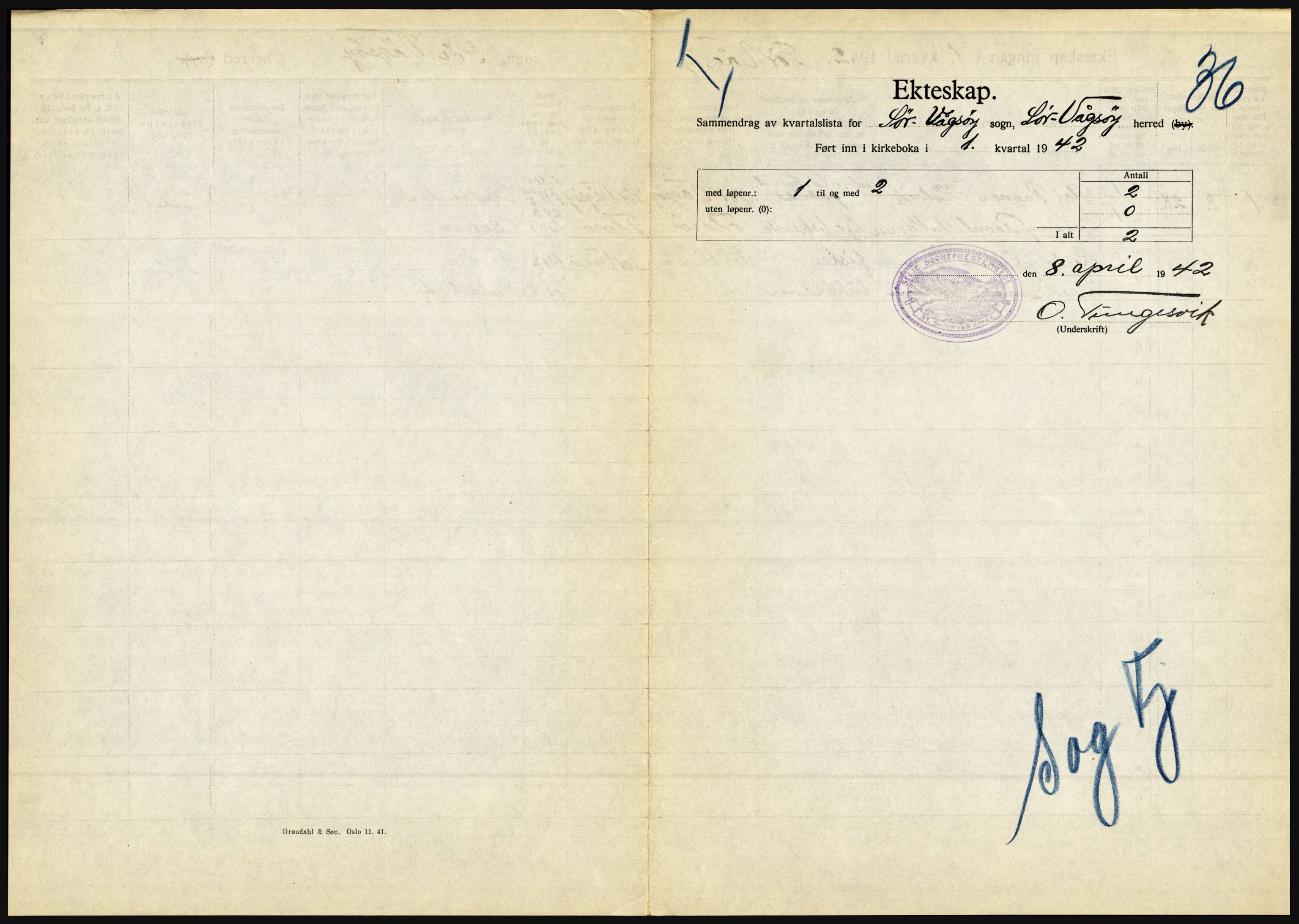 Statistisk sentralbyrå, Sosiodemografiske emner, Befolkning, AV/RA-S-2228/D/Df/Dfe/Dfeb/L0031: Sogn og Fjordane, 1942, p. 709