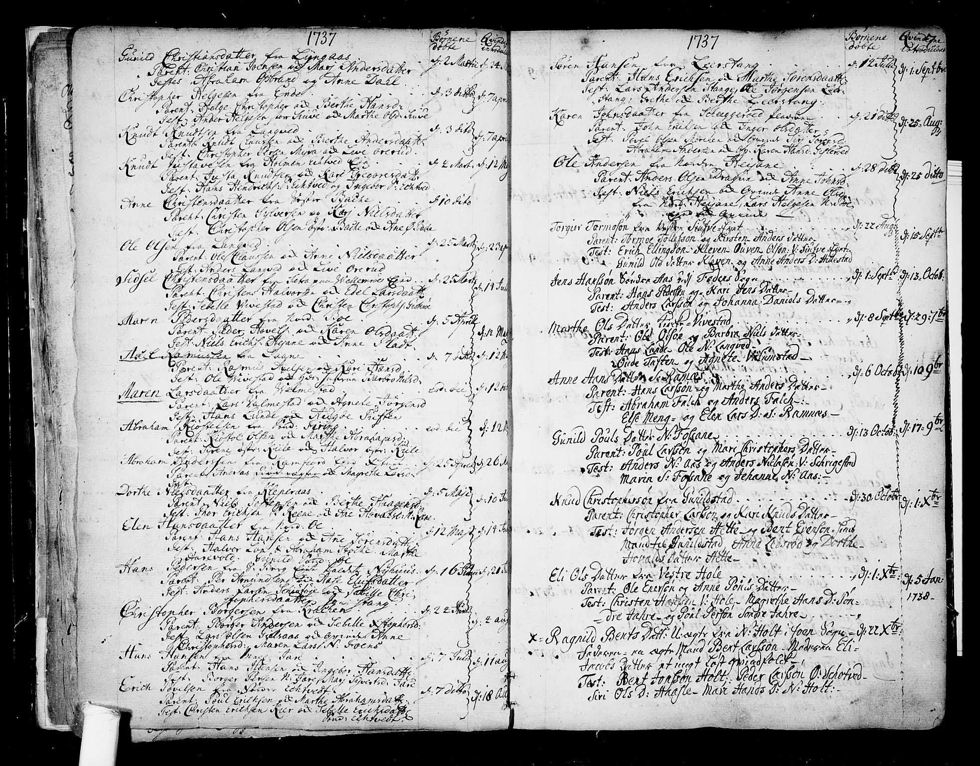 Ramnes kirkebøker, SAKO/A-314/F/Fa/L0001: Parish register (official) no. I 1, 1732-1774, p. 7