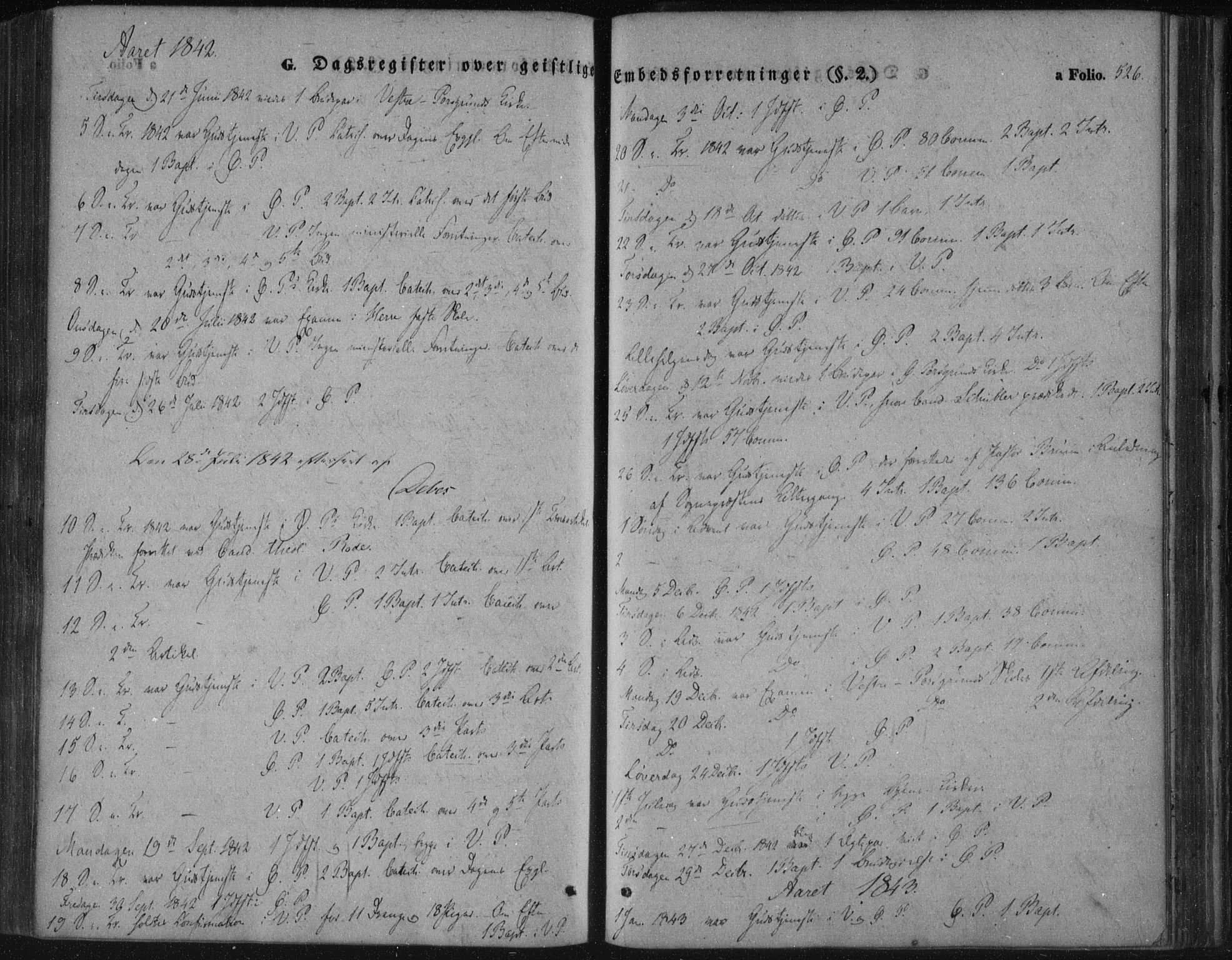 Porsgrunn kirkebøker , SAKO/A-104/F/Fa/L0006: Parish register (official) no. 6, 1841-1857, p. 526