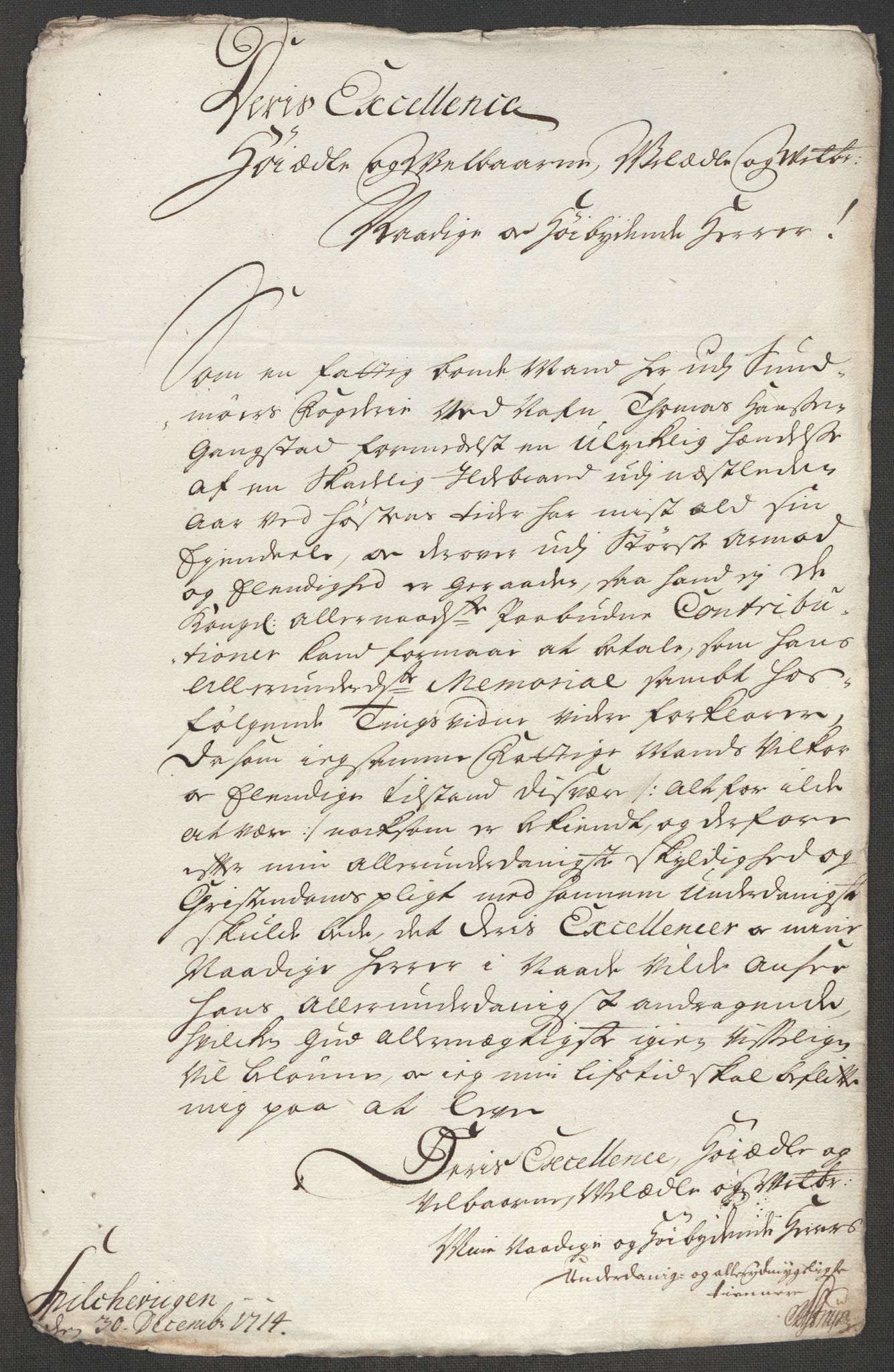 Rentekammeret inntil 1814, Reviderte regnskaper, Fogderegnskap, AV/RA-EA-4092/R54/L3566: Fogderegnskap Sunnmøre, 1714, p. 259