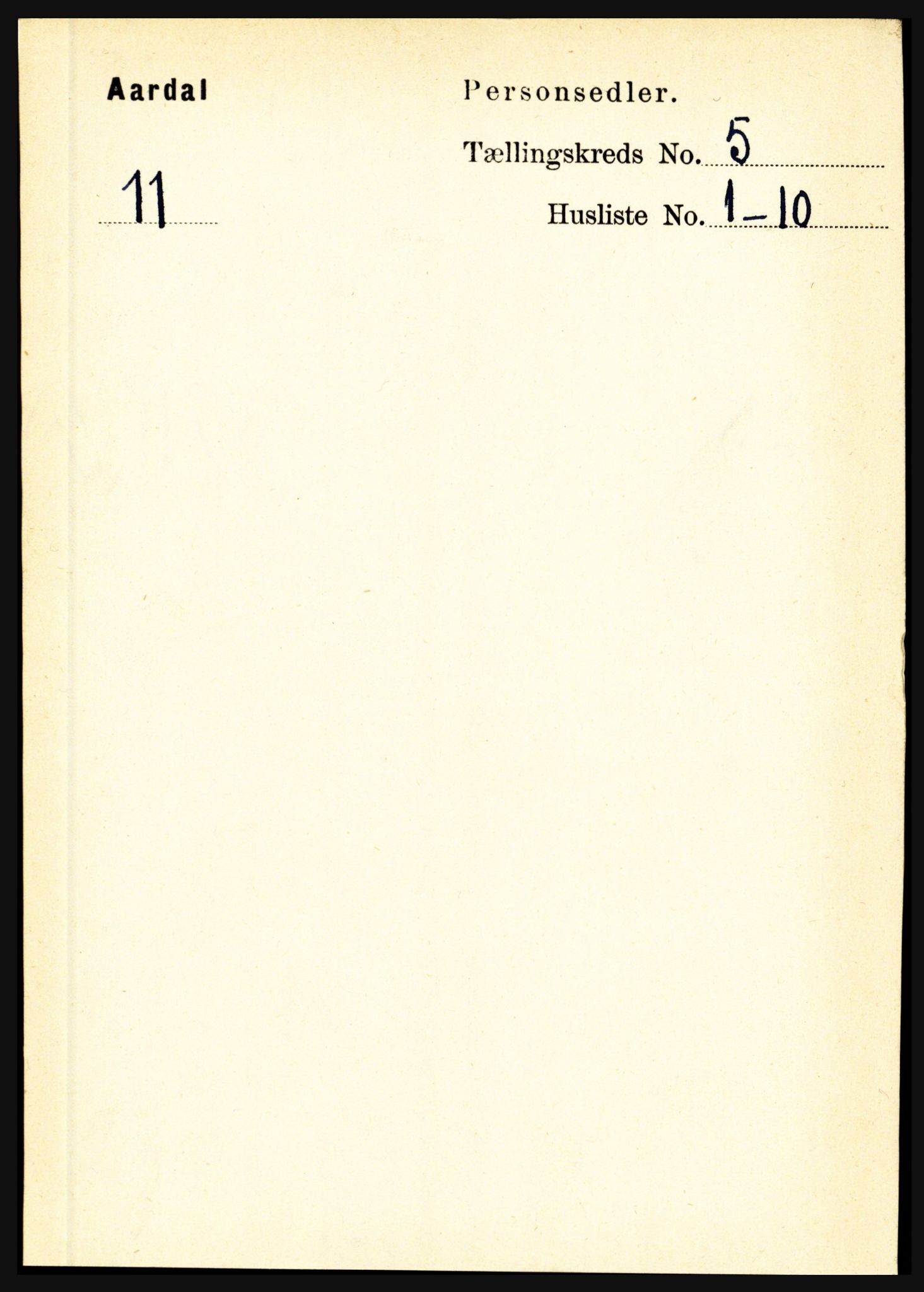 RA, 1891 census for 1424 Årdal, 1891, p. 988