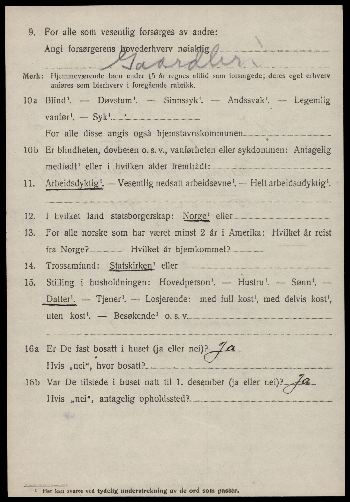 SAT, 1920 census for Vestnes, 1920, p. 5974