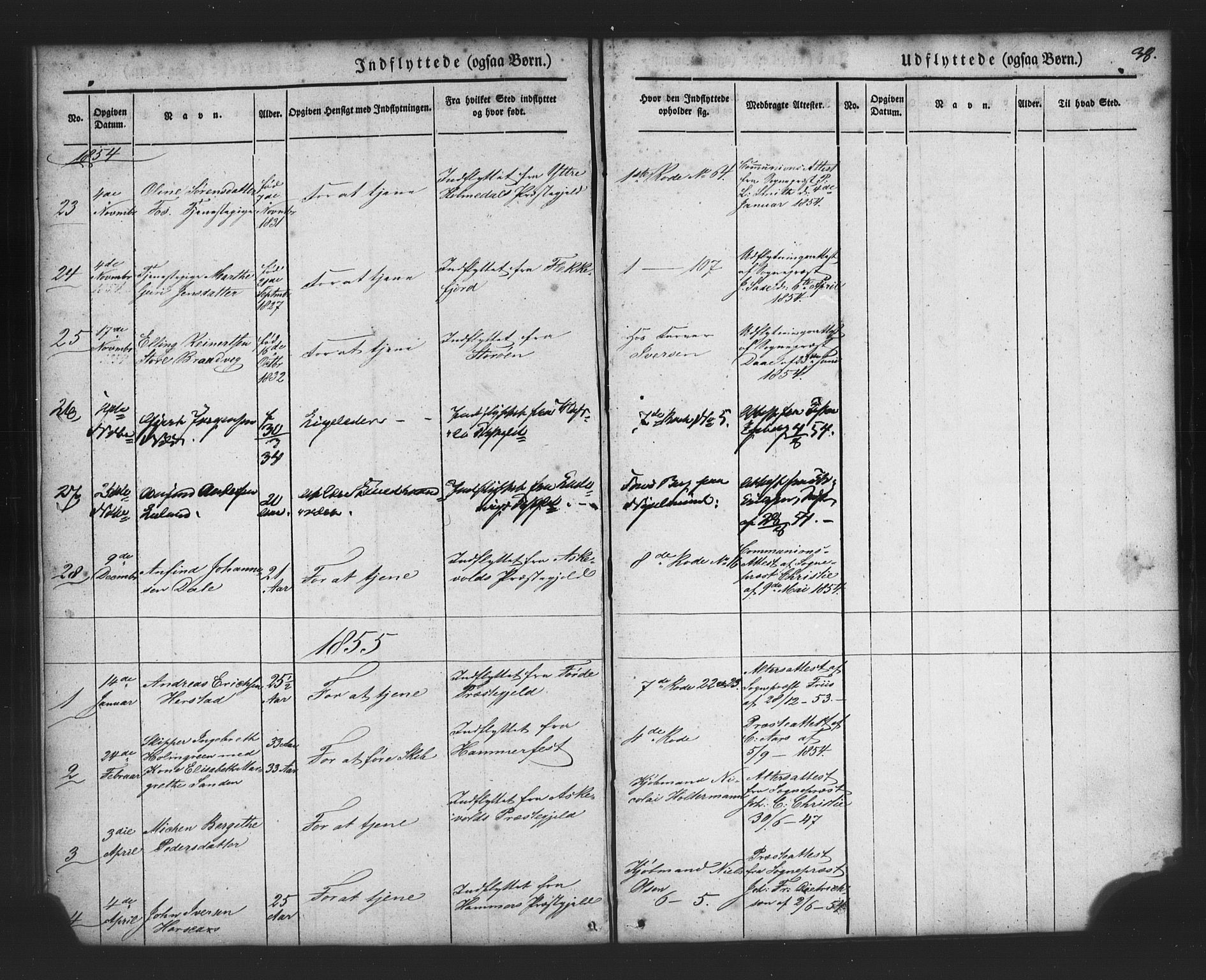 Nykirken Sokneprestembete, SAB/A-77101/H/Haa/L0049: Parish register (official) no. G 1, 1838-1860, p. 38