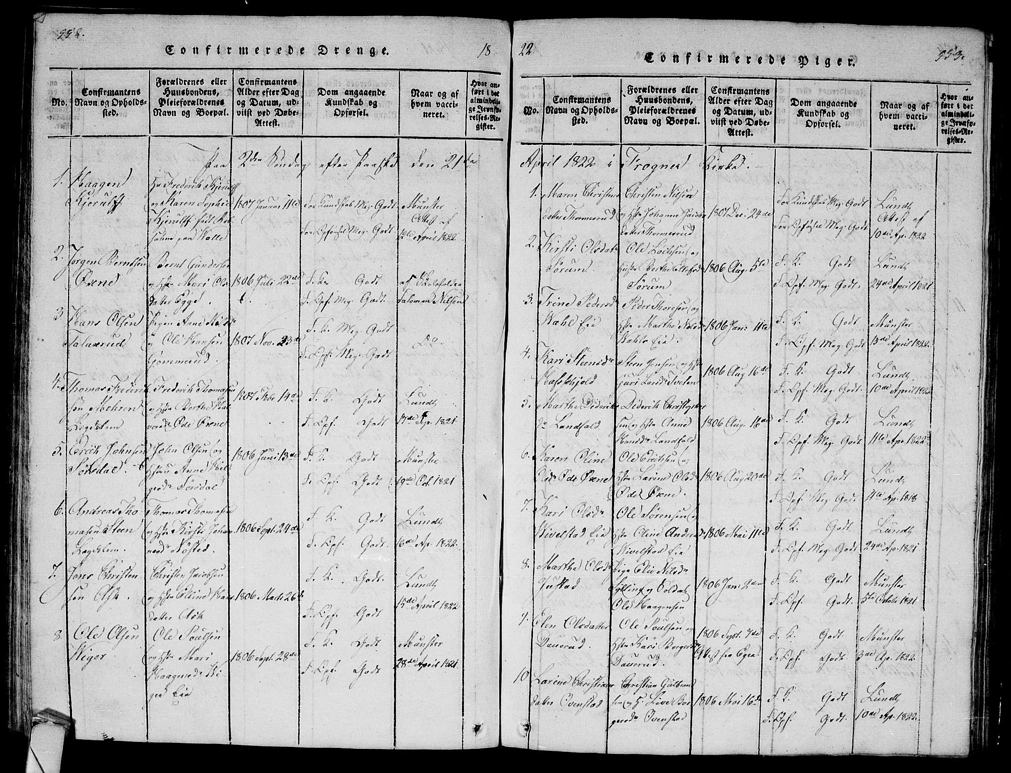 Lier kirkebøker, AV/SAKO-A-230/G/Ga/L0001: Parish register (copy) no. I 1, 1813-1824, p. 552-553