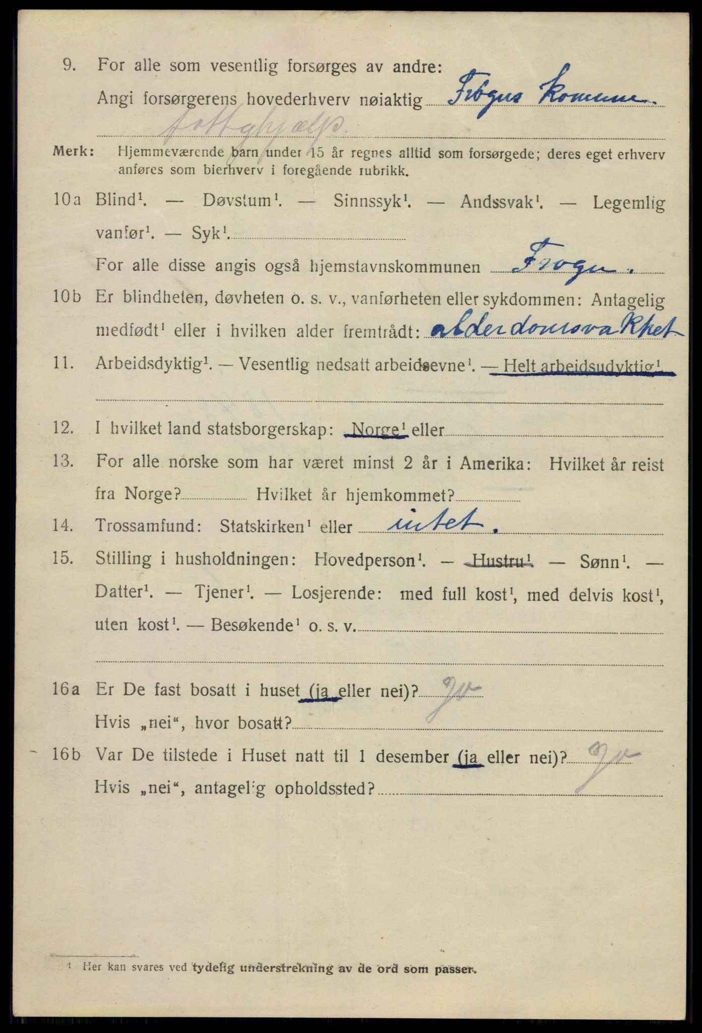 SAO, 1920 census for Drøbak, 1920, p. 4508