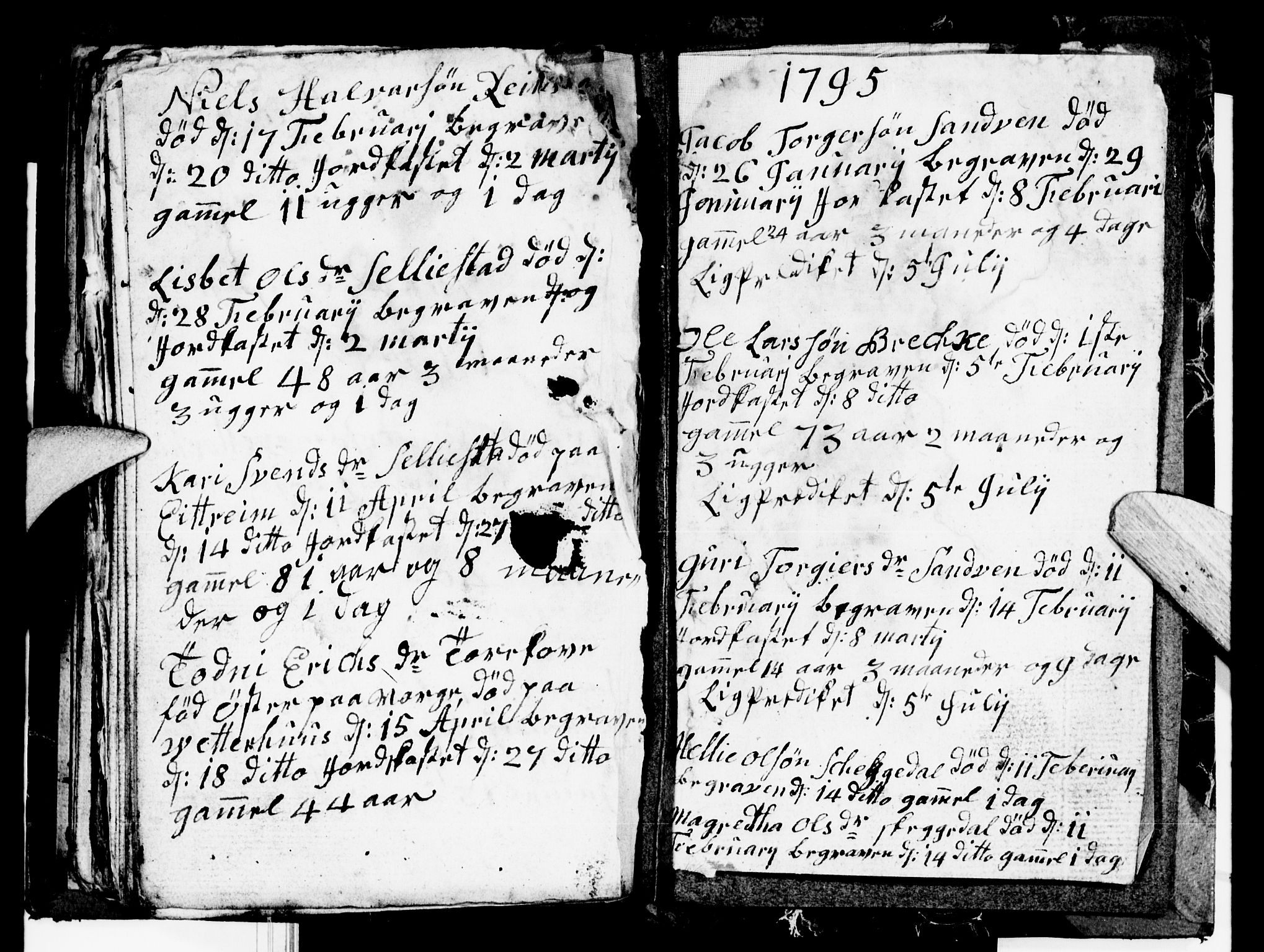 Odda Sokneprestembete, AV/SAB-A-77201/H/Hab: Parish register (copy) no. A 3, 1792-1797, p. 108