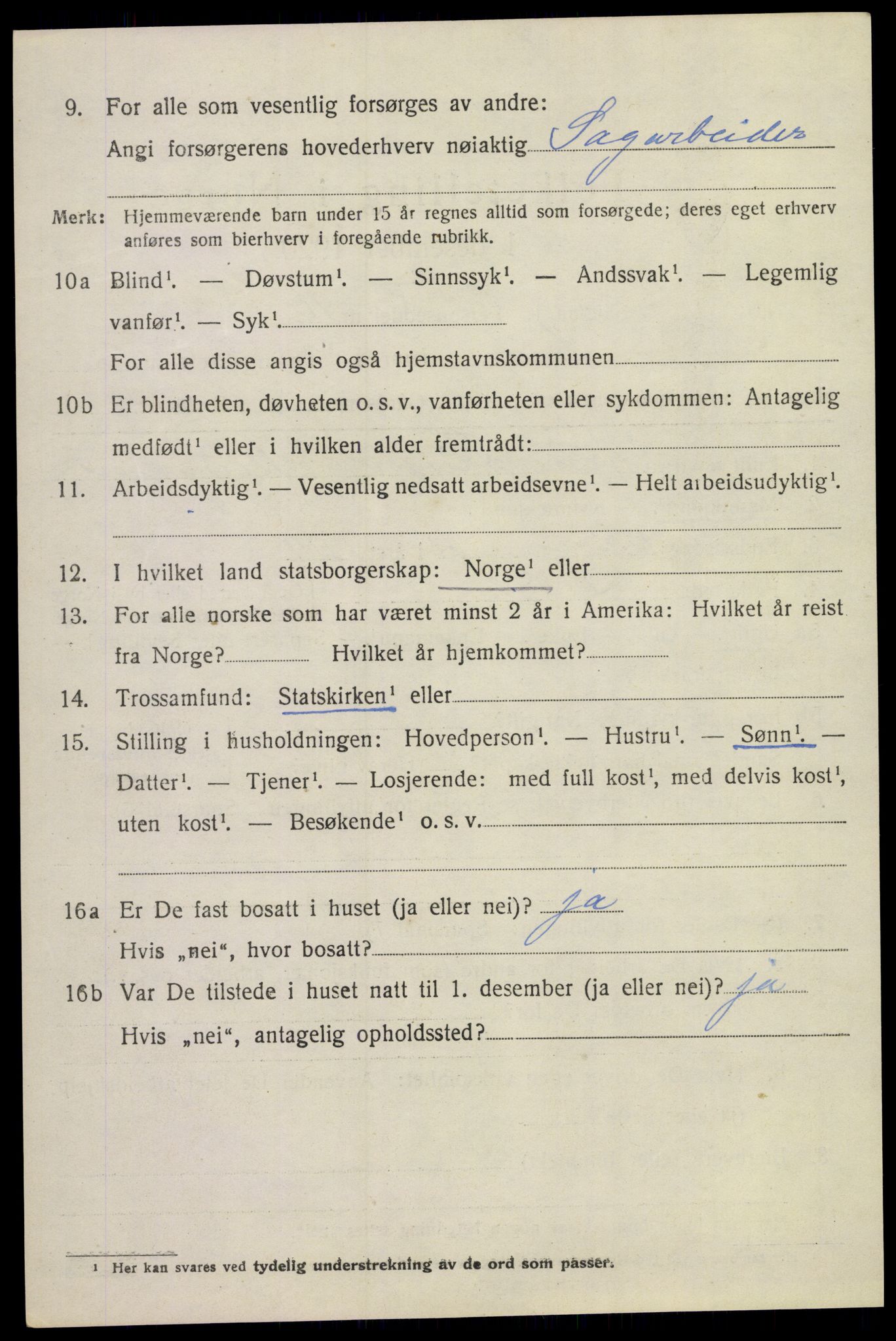 SAKO, 1920 census for Lier, 1920, p. 5251