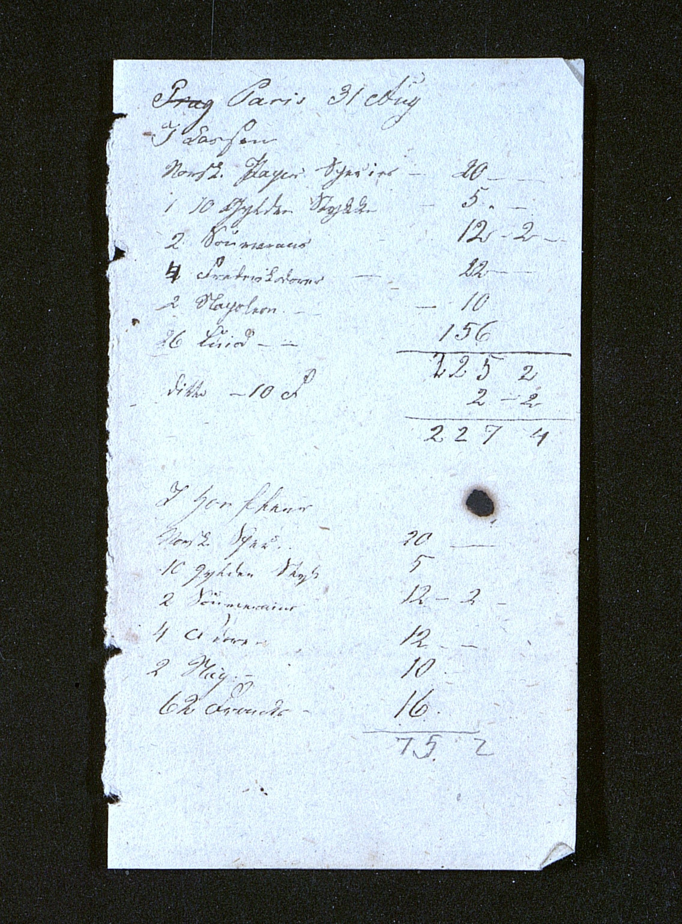 Faye, Andreas, AAKS/PA-1936b/1/F/L0004/0002: Dagbøker, reisedagbøker, notater / III 13: Notiser fra utenlandsreisen 1831, 1831, p. 6