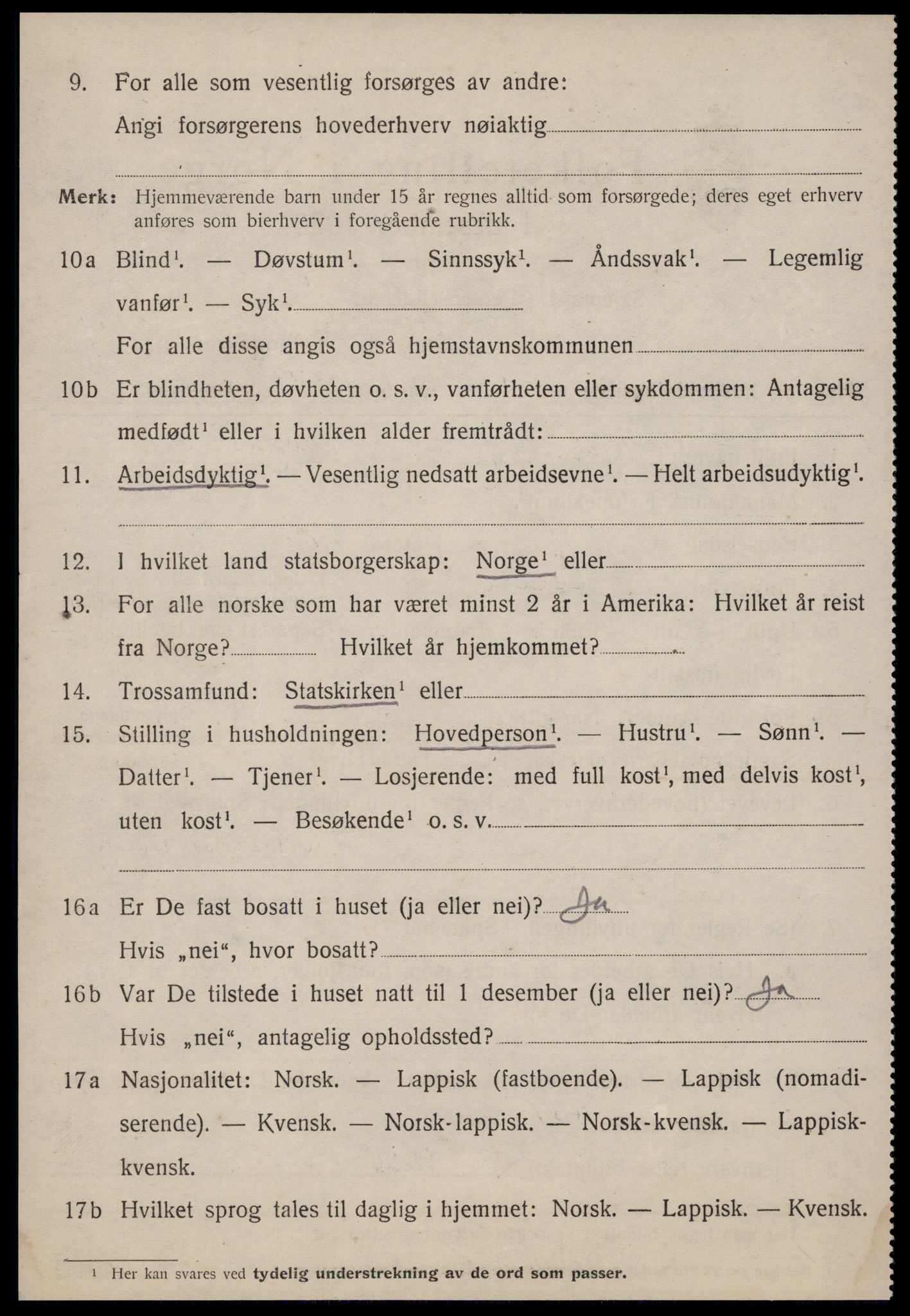 SAT, 1920 census for Ålen, 1920, p. 5163