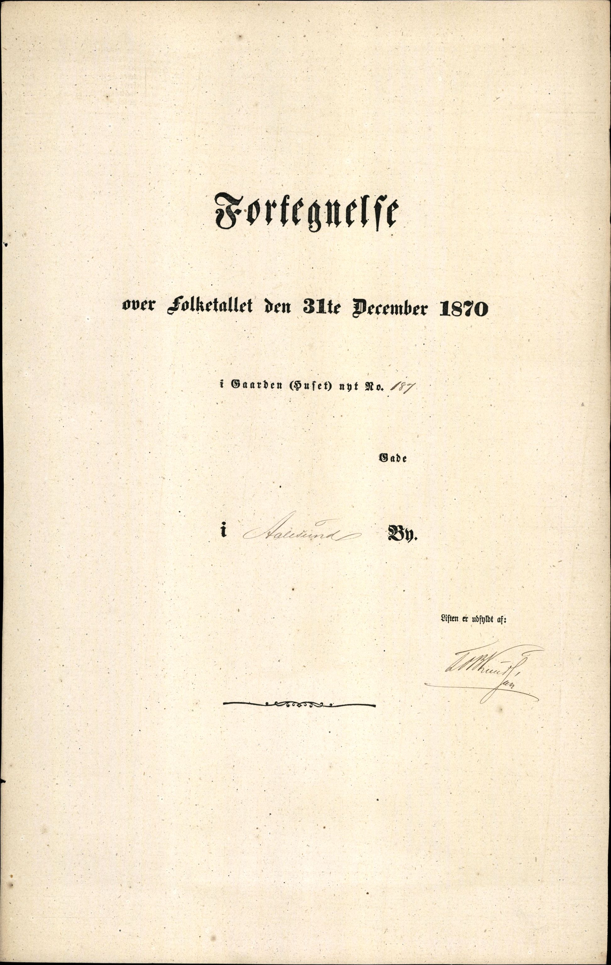 RA, 1870 census for 1501 Ålesund, 1870, p. 384