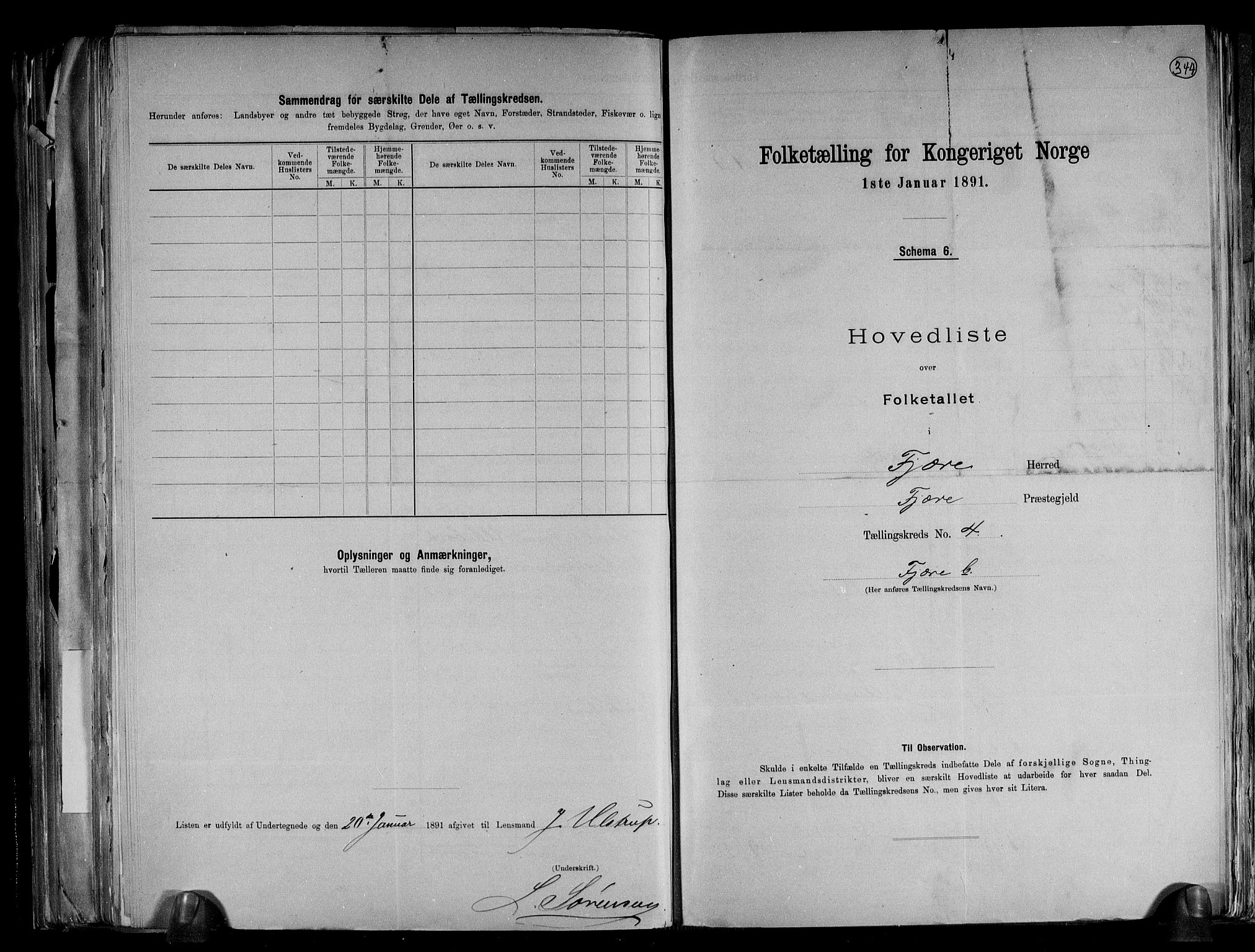 RA, 1891 census for 0923 Fjære, 1891, p. 11
