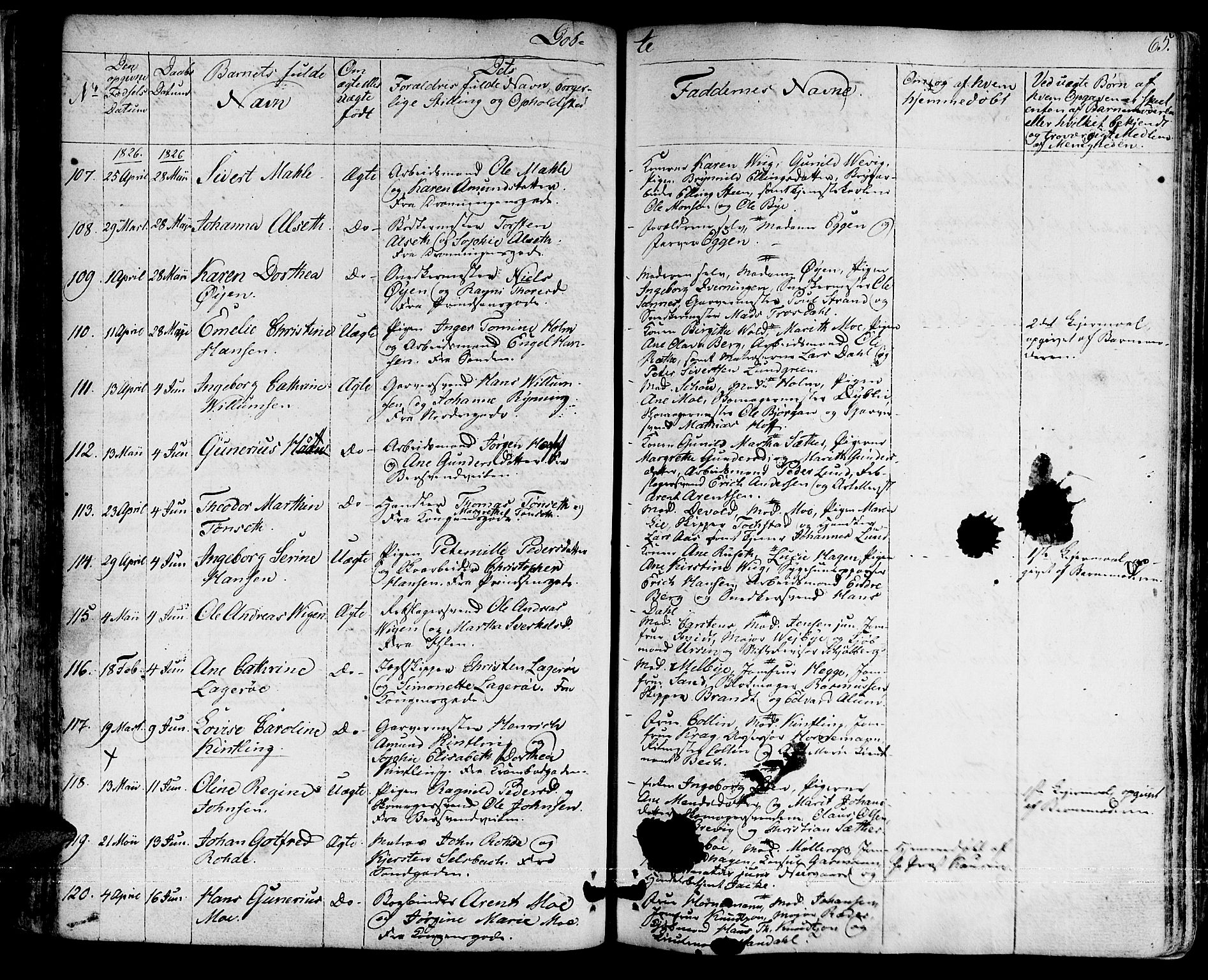 Ministerialprotokoller, klokkerbøker og fødselsregistre - Sør-Trøndelag, SAT/A-1456/601/L0045: Parish register (official) no. 601A13, 1821-1831, p. 65