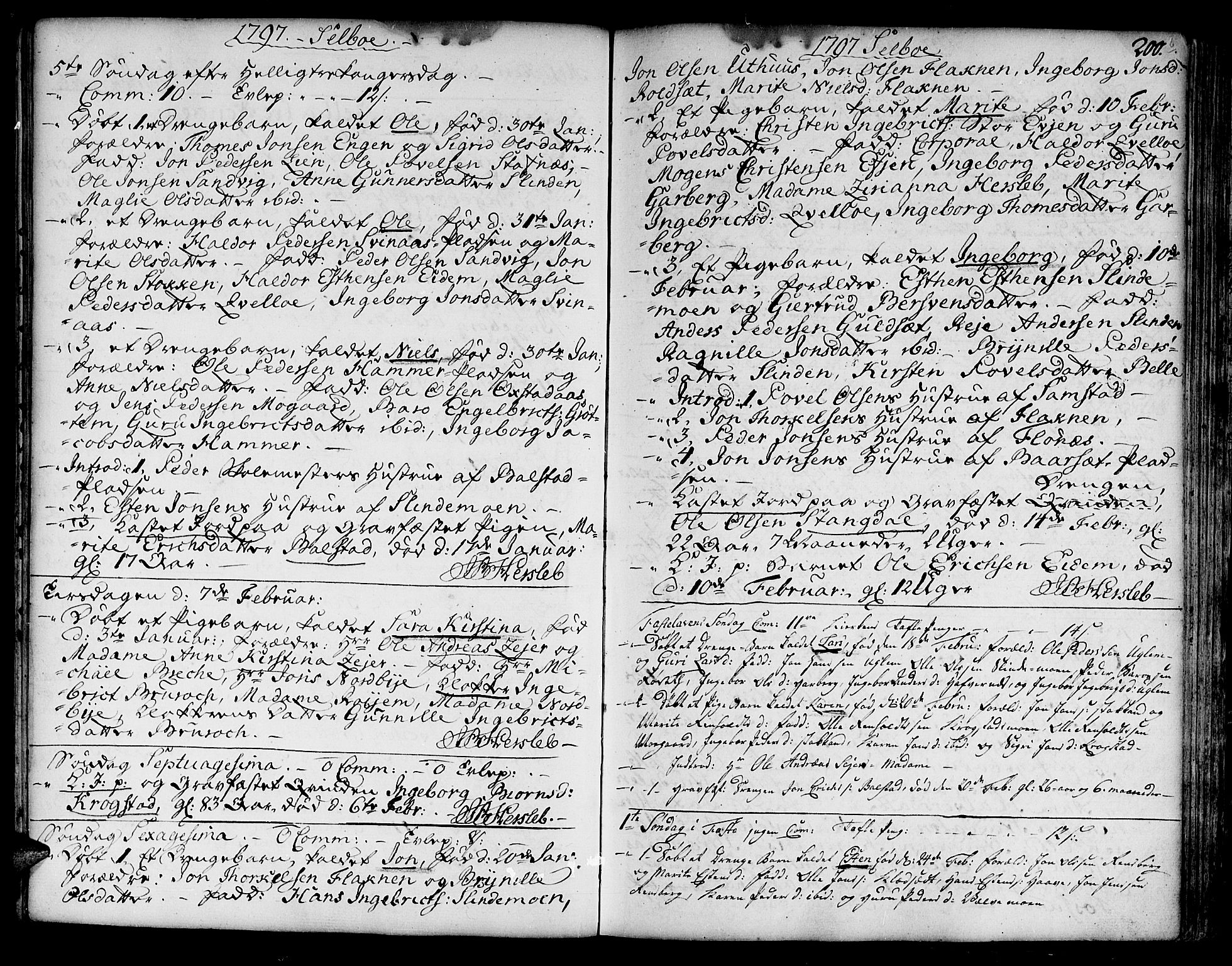 Ministerialprotokoller, klokkerbøker og fødselsregistre - Sør-Trøndelag, SAT/A-1456/695/L1138: Parish register (official) no. 695A02 /1, 1757-1801, p. 200b