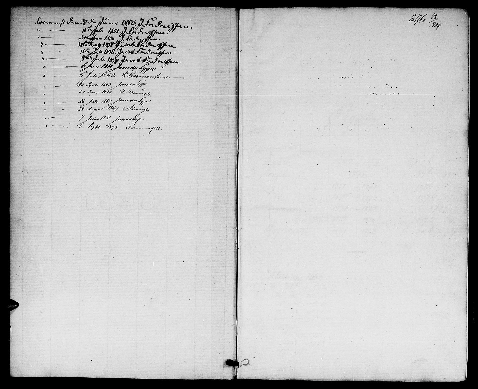 Hisøy sokneprestkontor, SAK/1111-0020/F/Fb/L0001: Parish register (copy) no. B 1, 1849-1872
