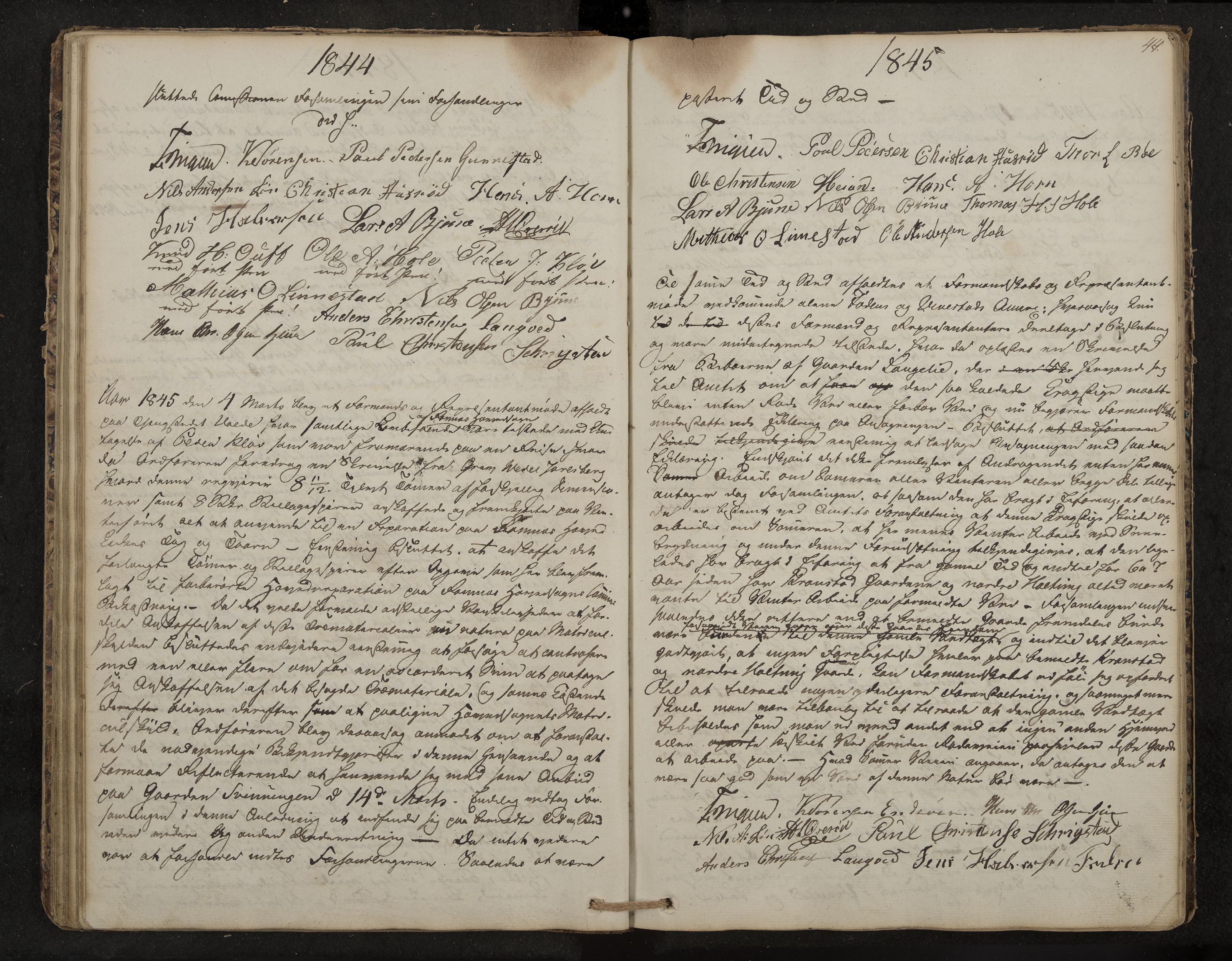 Ramnes formannskap og sentraladministrasjon, IKAK/0718021/A/Aa/L0001: Møtebok, 1837-1860, p. 44