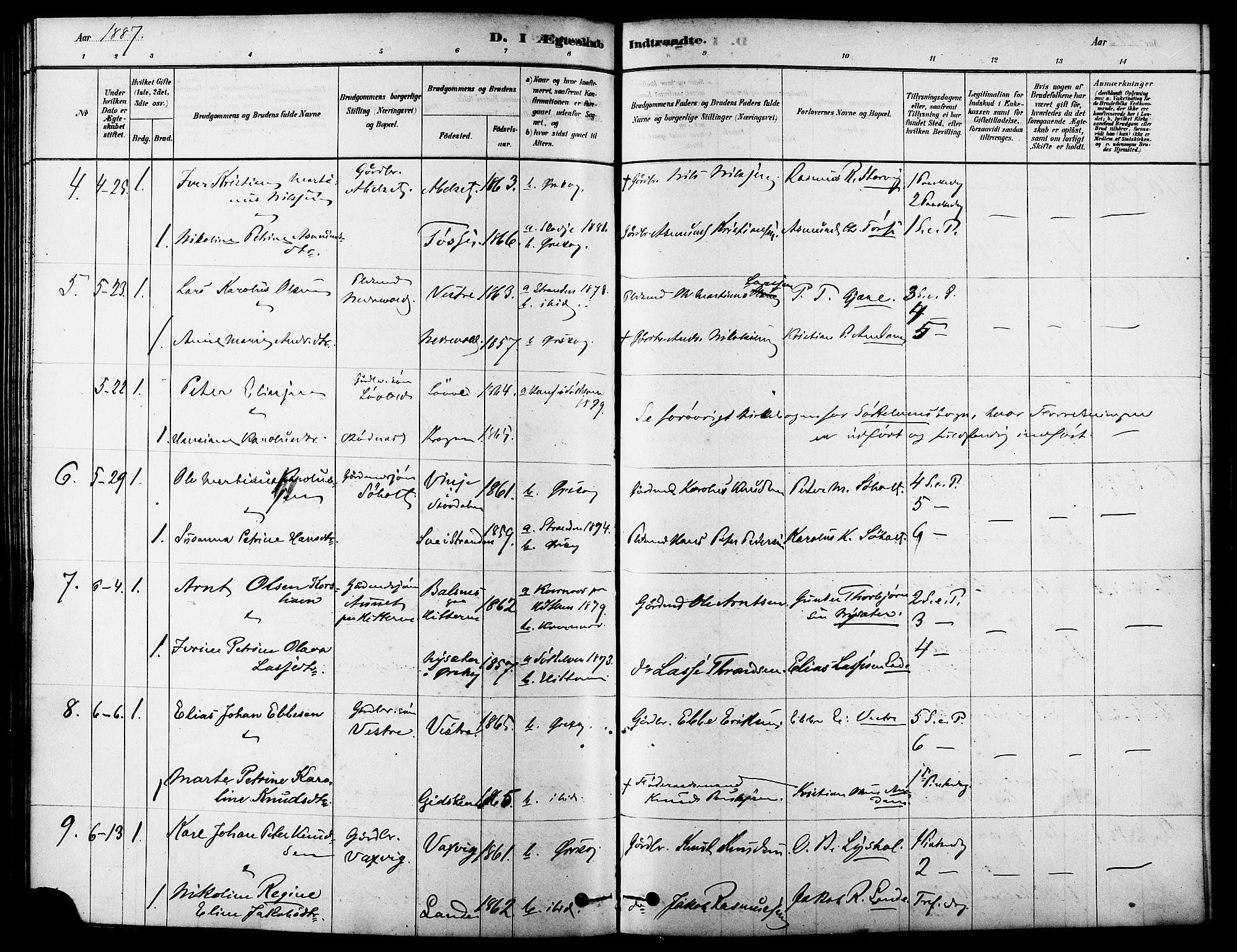 Ministerialprotokoller, klokkerbøker og fødselsregistre - Møre og Romsdal, AV/SAT-A-1454/522/L0315: Parish register (official) no. 522A10, 1878-1890