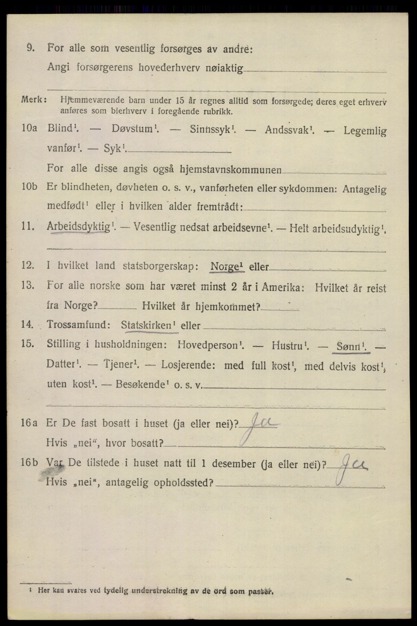 SAKO, 1920 census for Eidanger, 1920, p. 5919