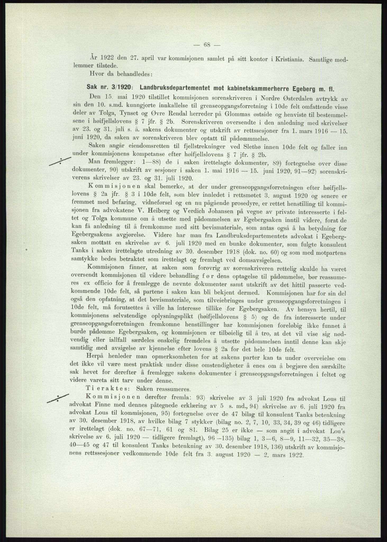 Høyfjellskommisjonen, AV/RA-S-1546/X/Xa/L0001: Nr. 1-33, 1909-1953, p. 4332