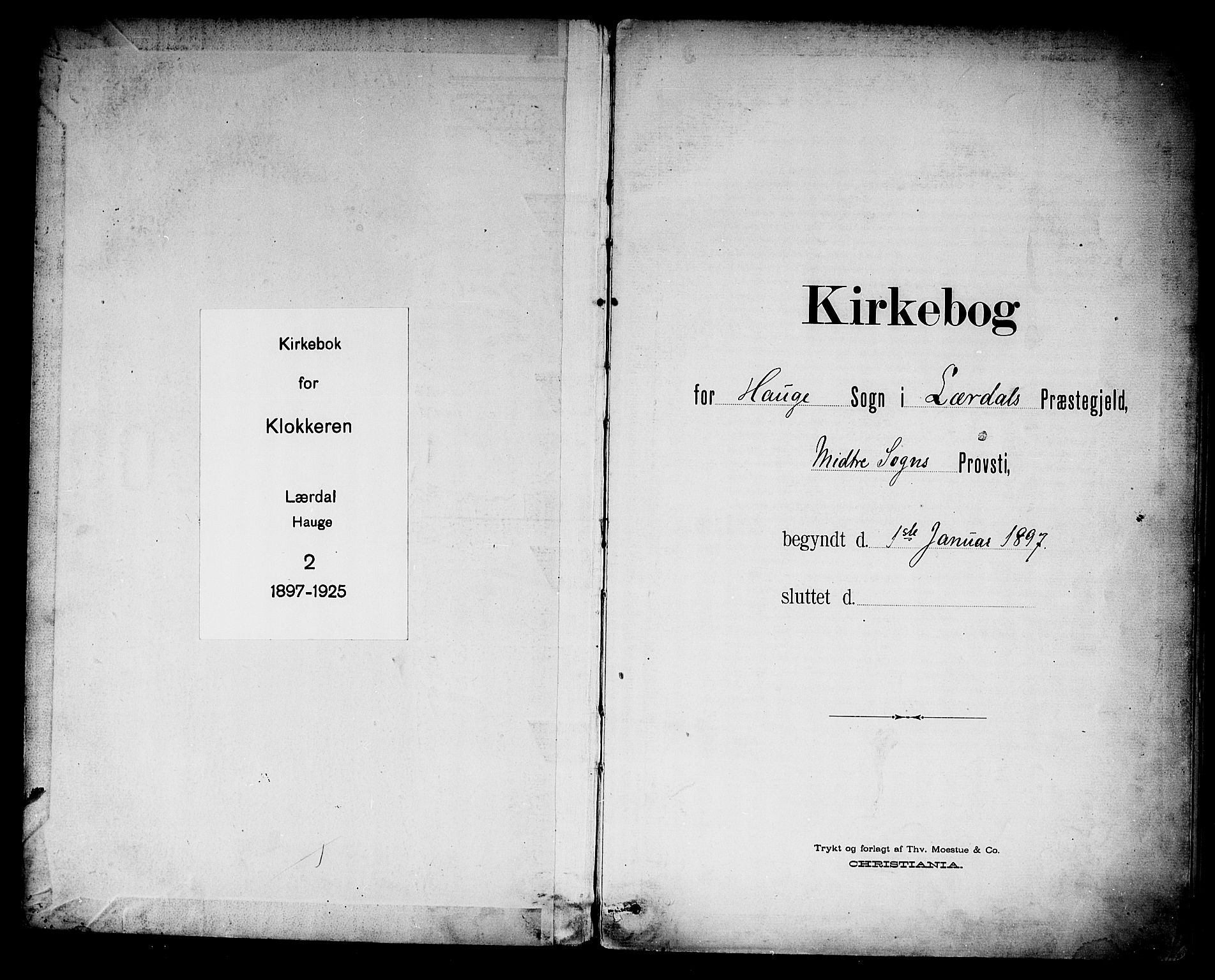 Lærdal sokneprestembete, AV/SAB-A-81201: Parish register (copy) no. C 1, 1897-1925