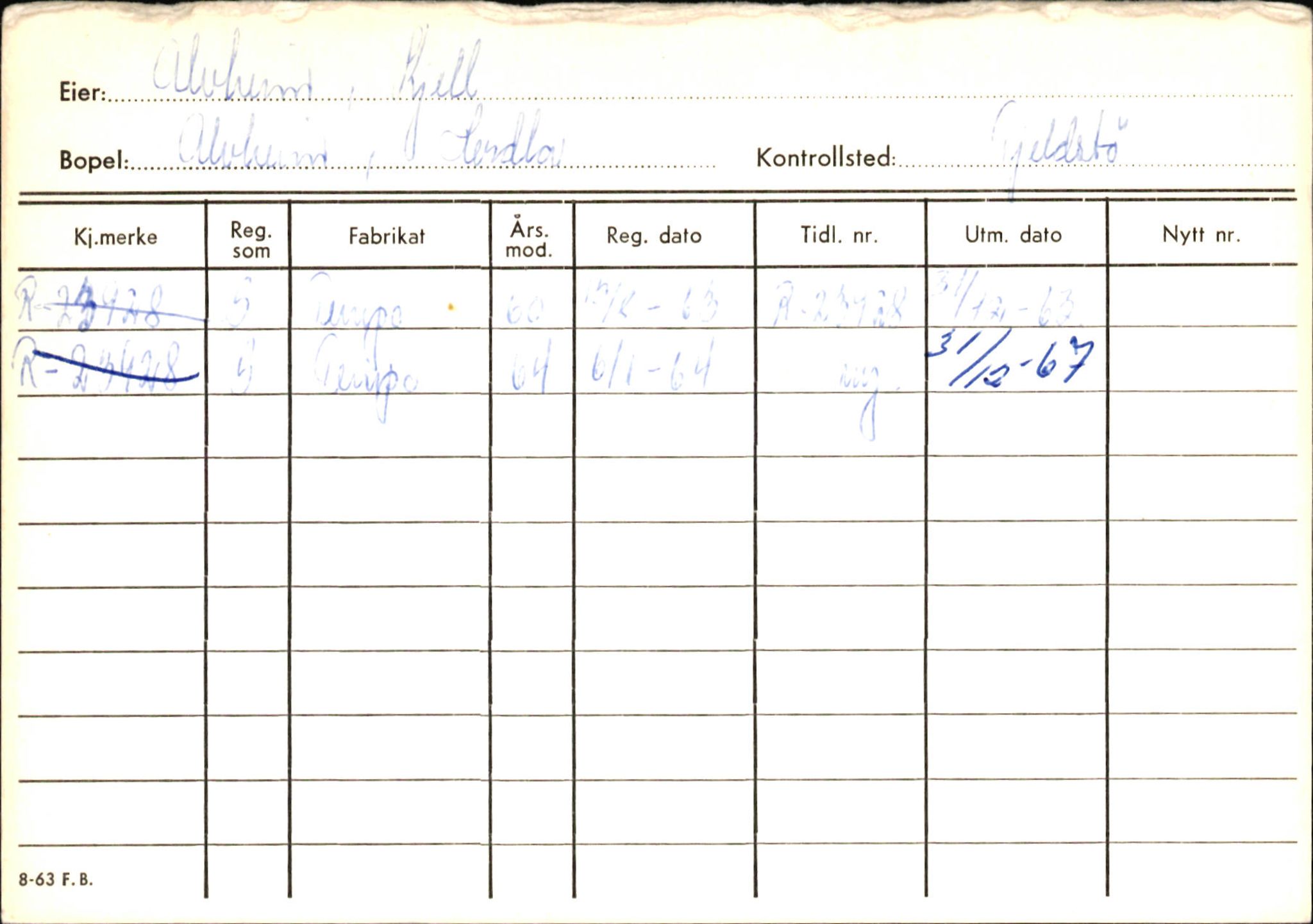 Statens vegvesen, Hordaland vegkontor, AV/SAB-A-5201/2/Ha/L0001: R-eierkort A, 1920-1971, p. 676