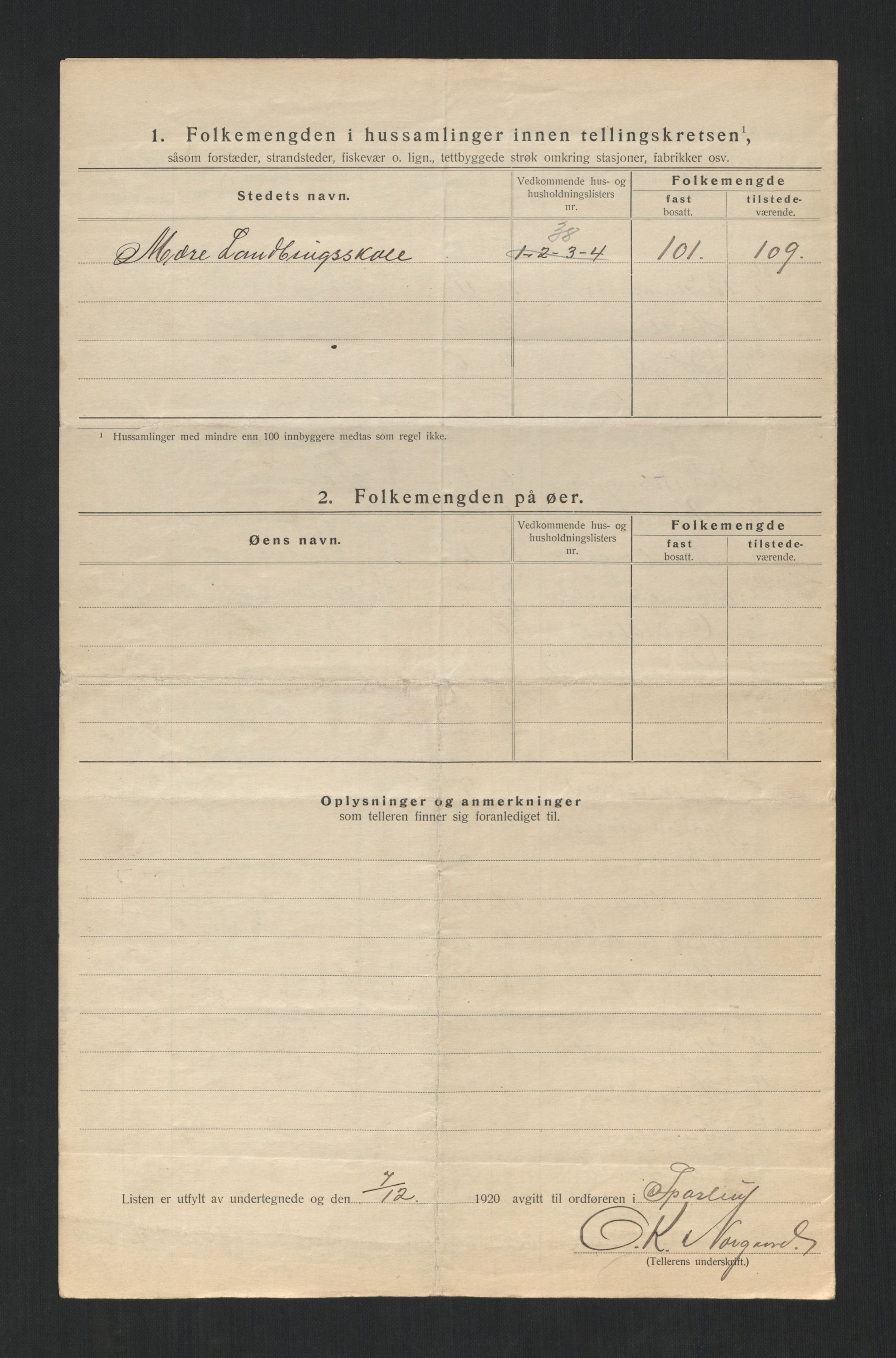 SAT, 1920 census for Sparbu, 1920, p. 14