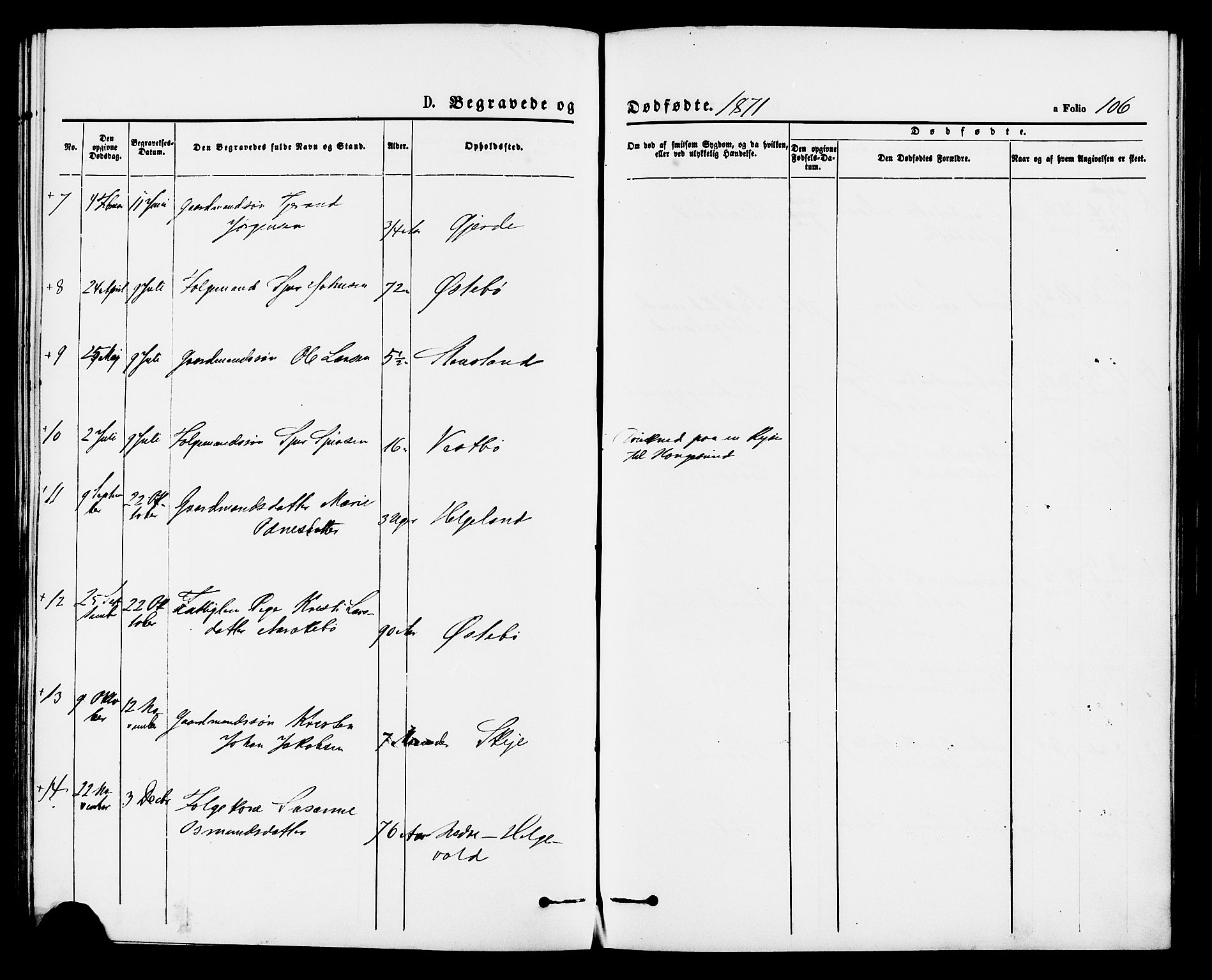 Vikedal sokneprestkontor, AV/SAST-A-101840/01/IV: Parish register (official) no. A 8, 1868-1885, p. 106