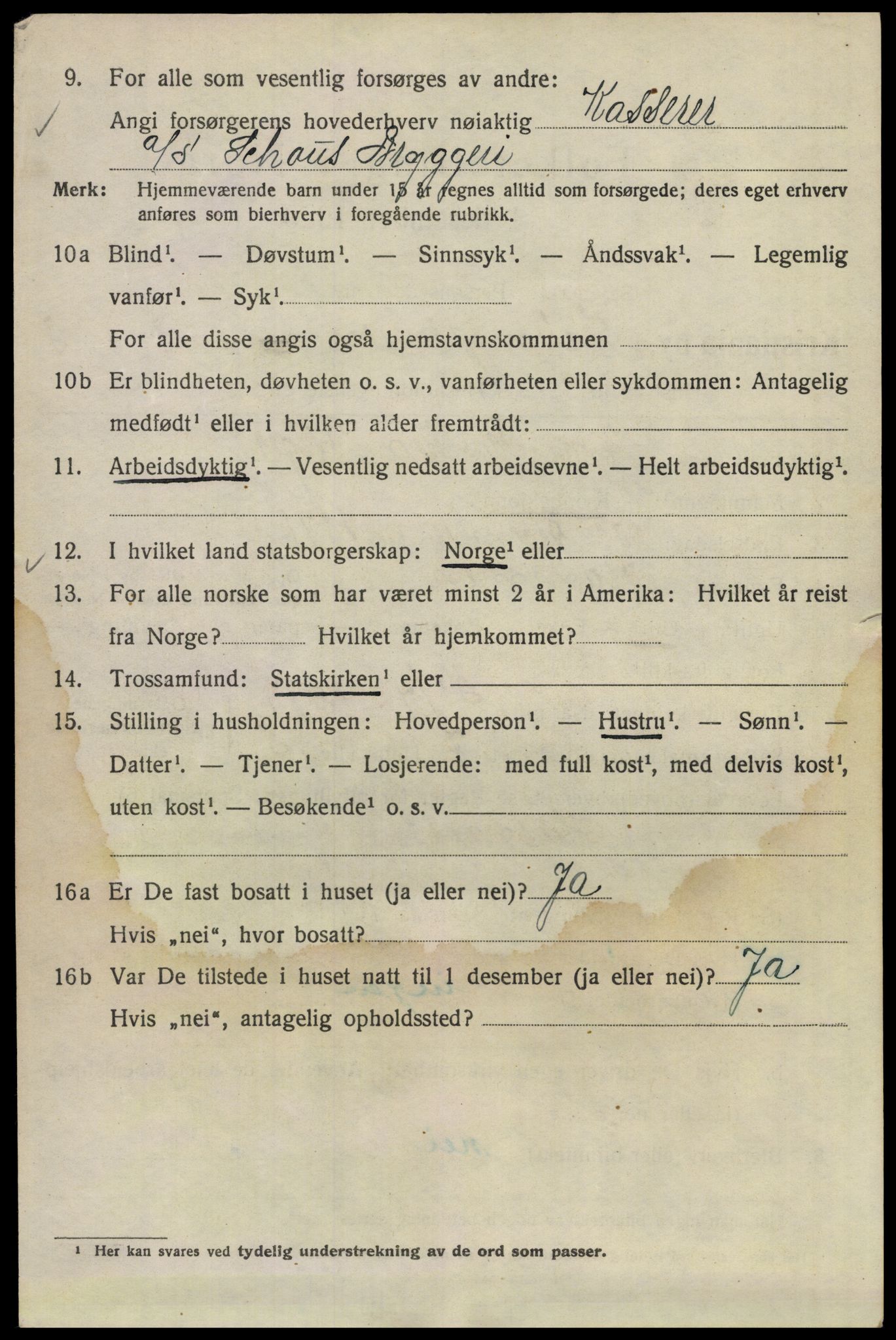 SAO, 1920 census for Kristiania, 1920, p. 250120