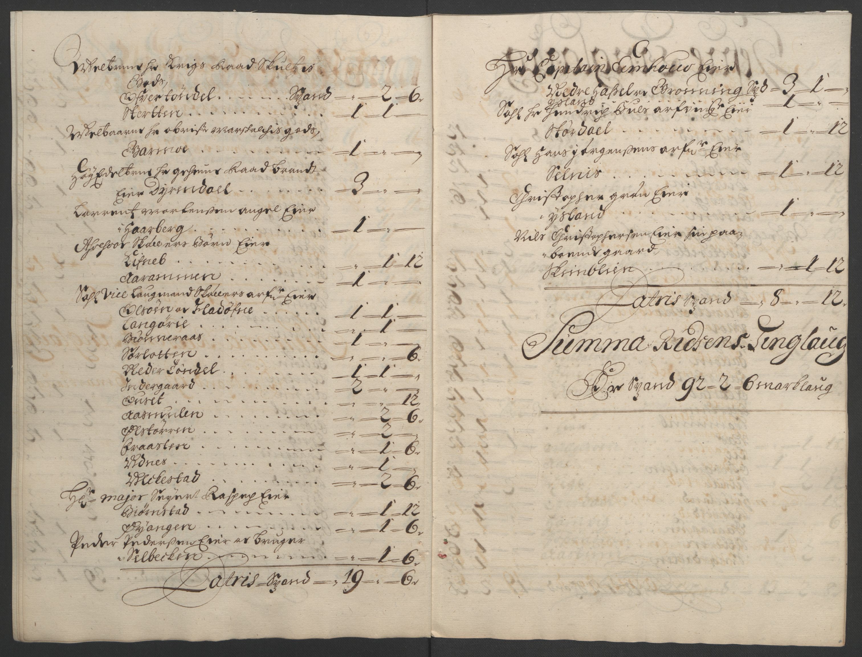 Rentekammeret inntil 1814, Reviderte regnskaper, Fogderegnskap, AV/RA-EA-4092/R57/L3851: Fogderegnskap Fosen, 1695-1696, p. 228