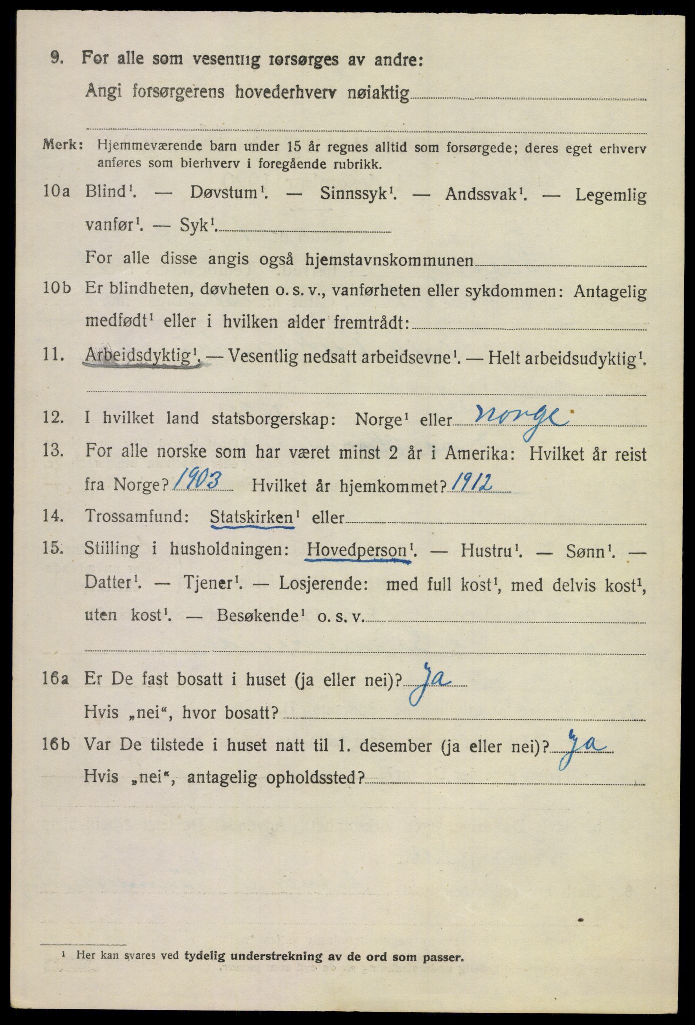 SAKO, 1920 census for Flesberg, 1920, p. 4850