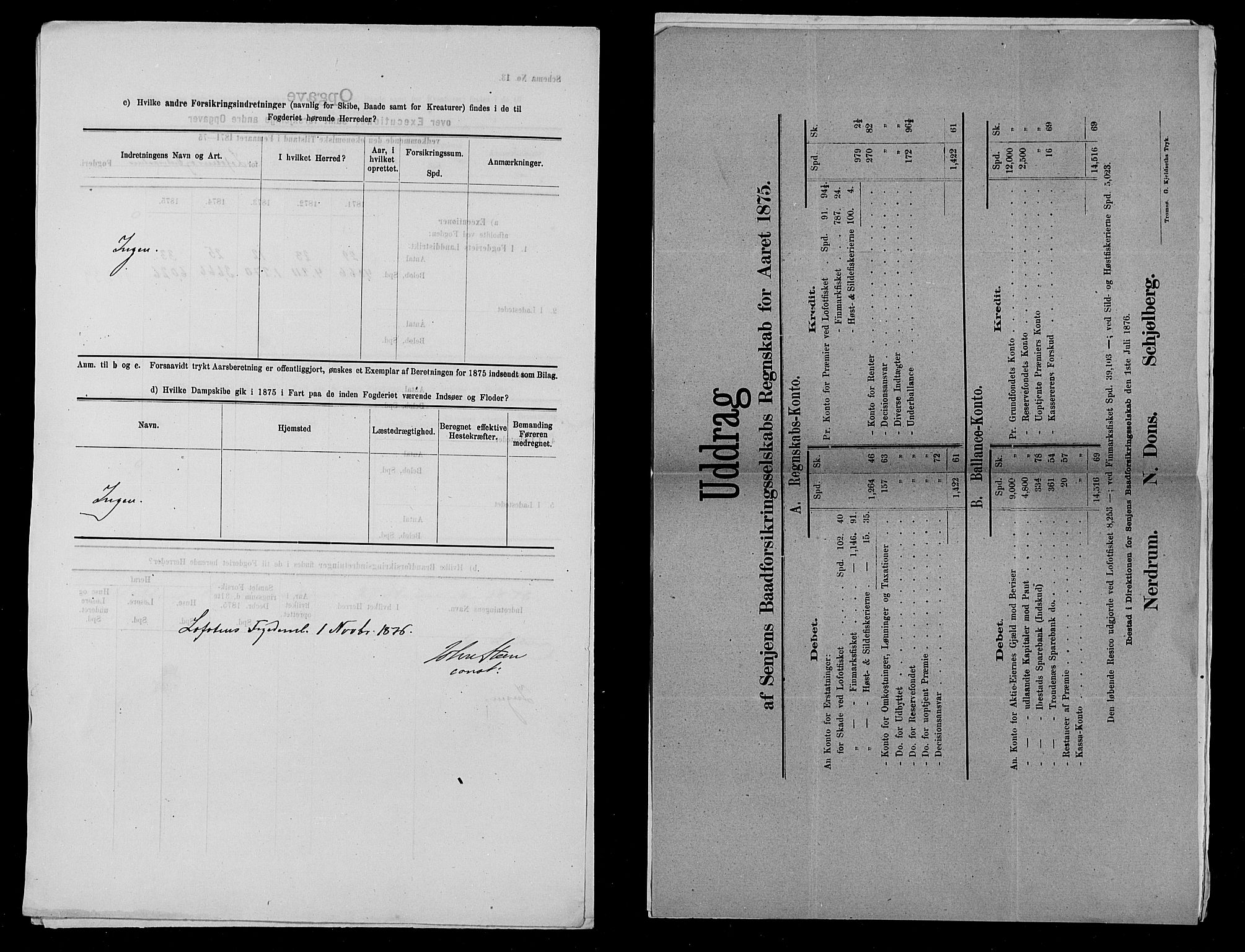 Statistisk sentralbyrå, Næringsøkonomiske emner, Generelt - Amtmennenes femårsberetninger, AV/RA-S-2233/F/Fa/L0041: --, 1871-1875, p. 505