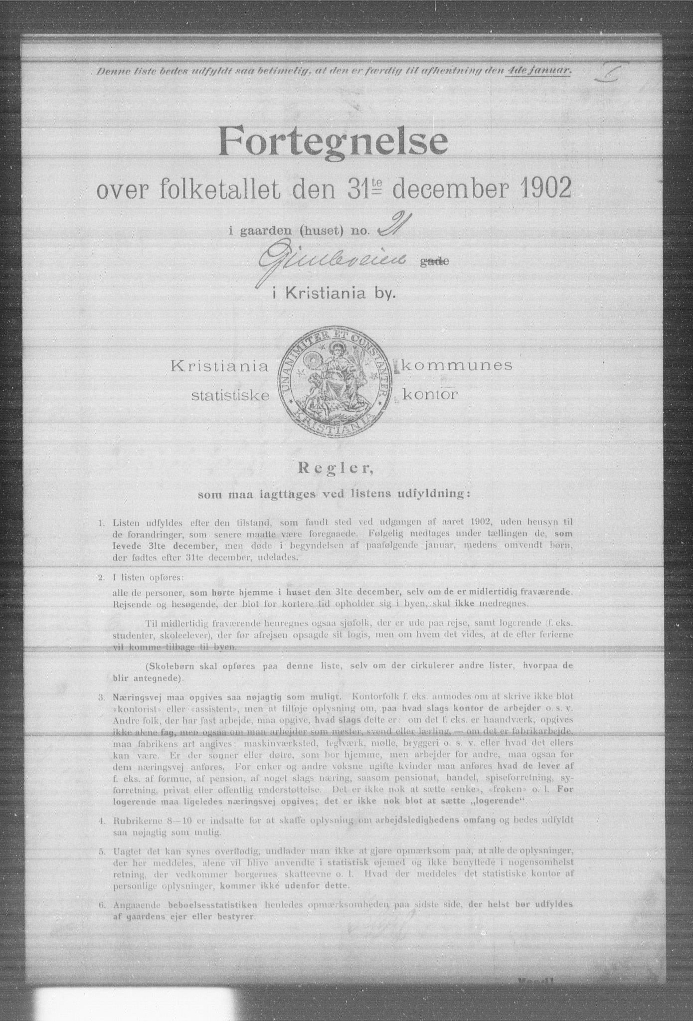 OBA, Municipal Census 1902 for Kristiania, 1902, p. 5541