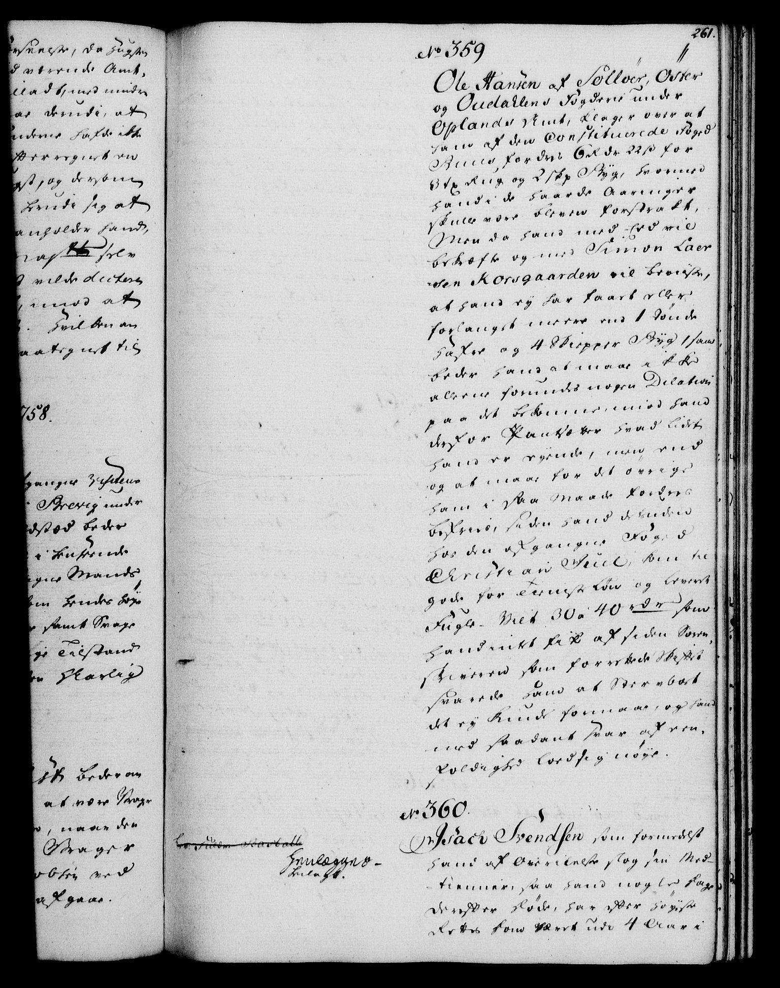 Rentekammeret, Kammerkanselliet, RA/EA-3111/G/Gh/Gha/L0034: Norsk ekstraktmemorialprotokoll (merket RK 53.79), 1756-1759, p. 261