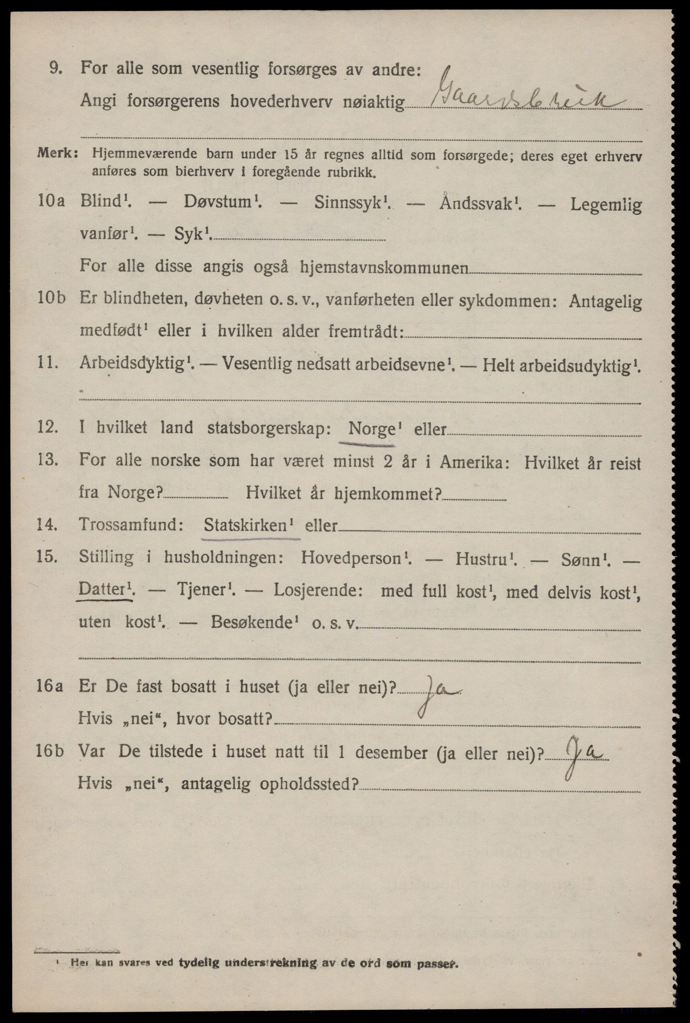 SAKO, 1920 census for Fyresdal, 1920, p. 4280