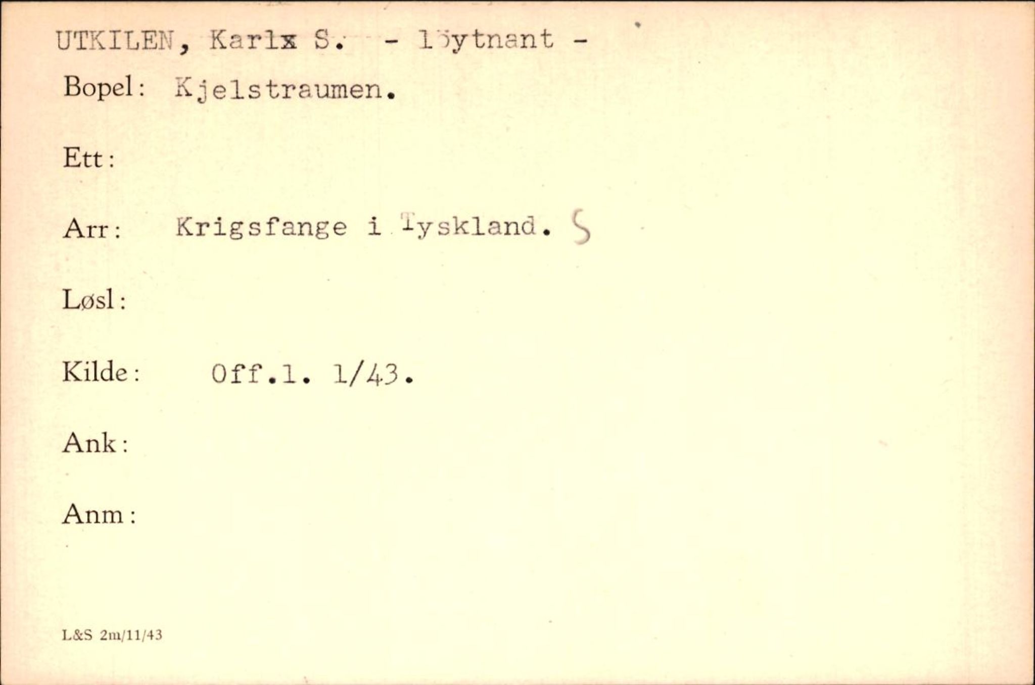 Forsvaret, Forsvarets krigshistoriske avdeling, RA/RAFA-2017/Y/Yf/L0200: II-C-11-2102  -  Norske krigsfanger i Tyskland, 1940-1945, p. 1099