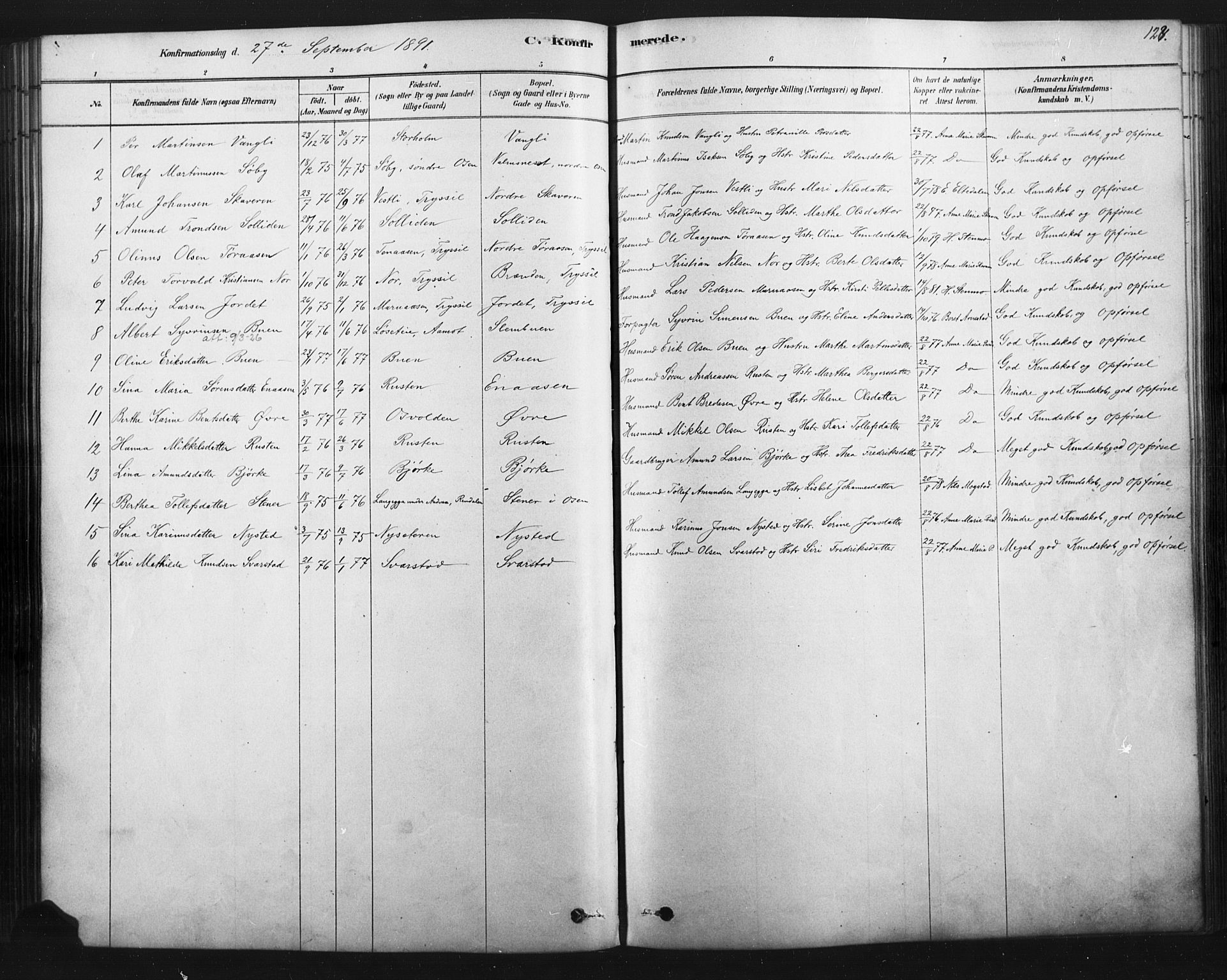 Åmot prestekontor, Hedmark, AV/SAH-PREST-056/H/Ha/Haa/L0012: Parish register (official) no. 12, 1878-1901, p. 127