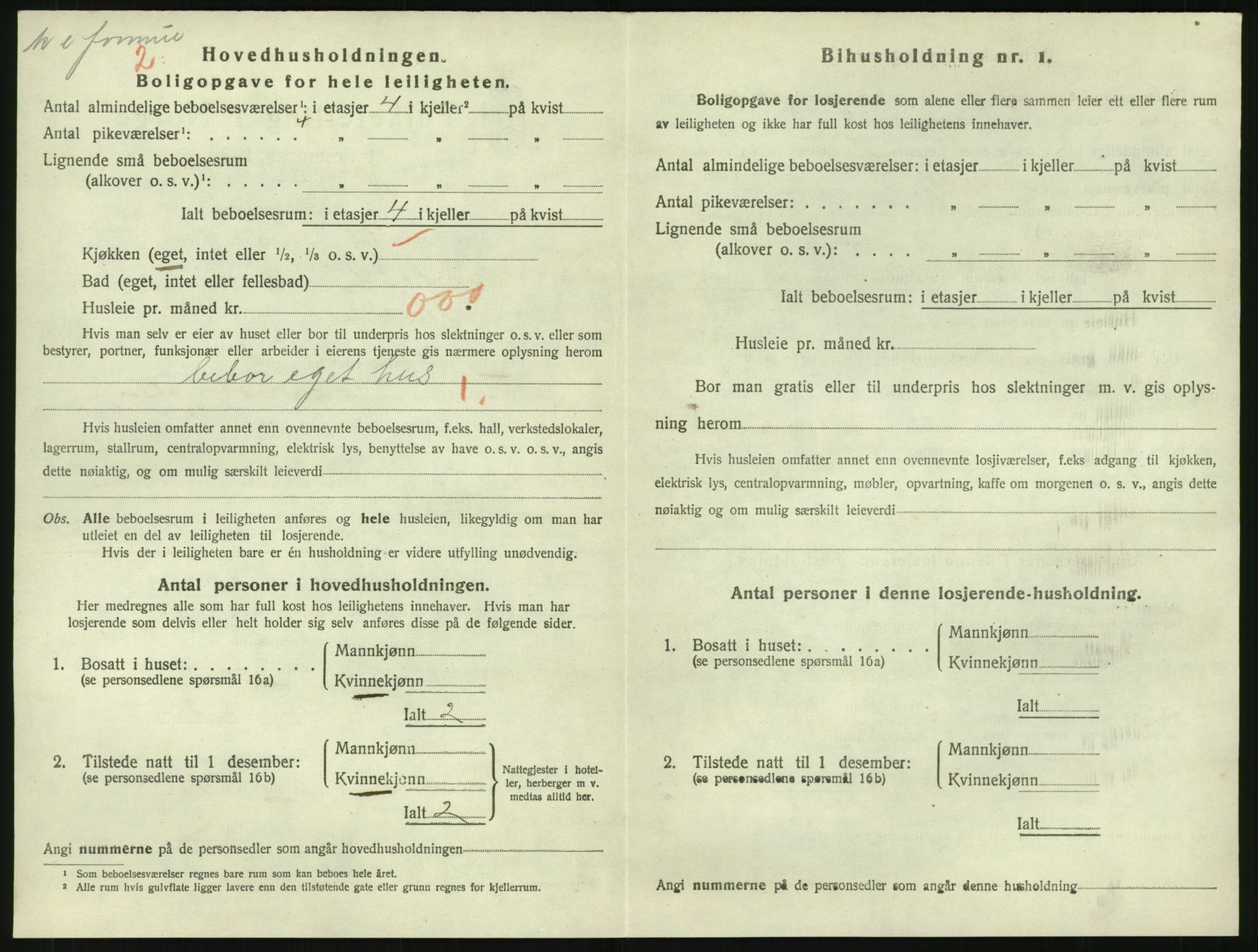 SAK, 1920 census for Tvedestrand, 1920, p. 734