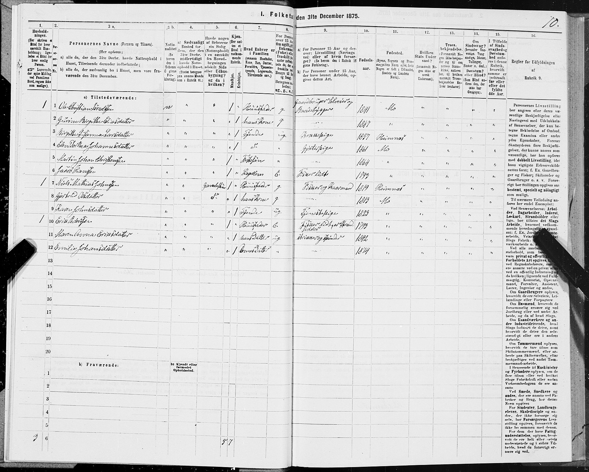 SAT, 1875 census for 1833P Mo, 1875, p. 1010