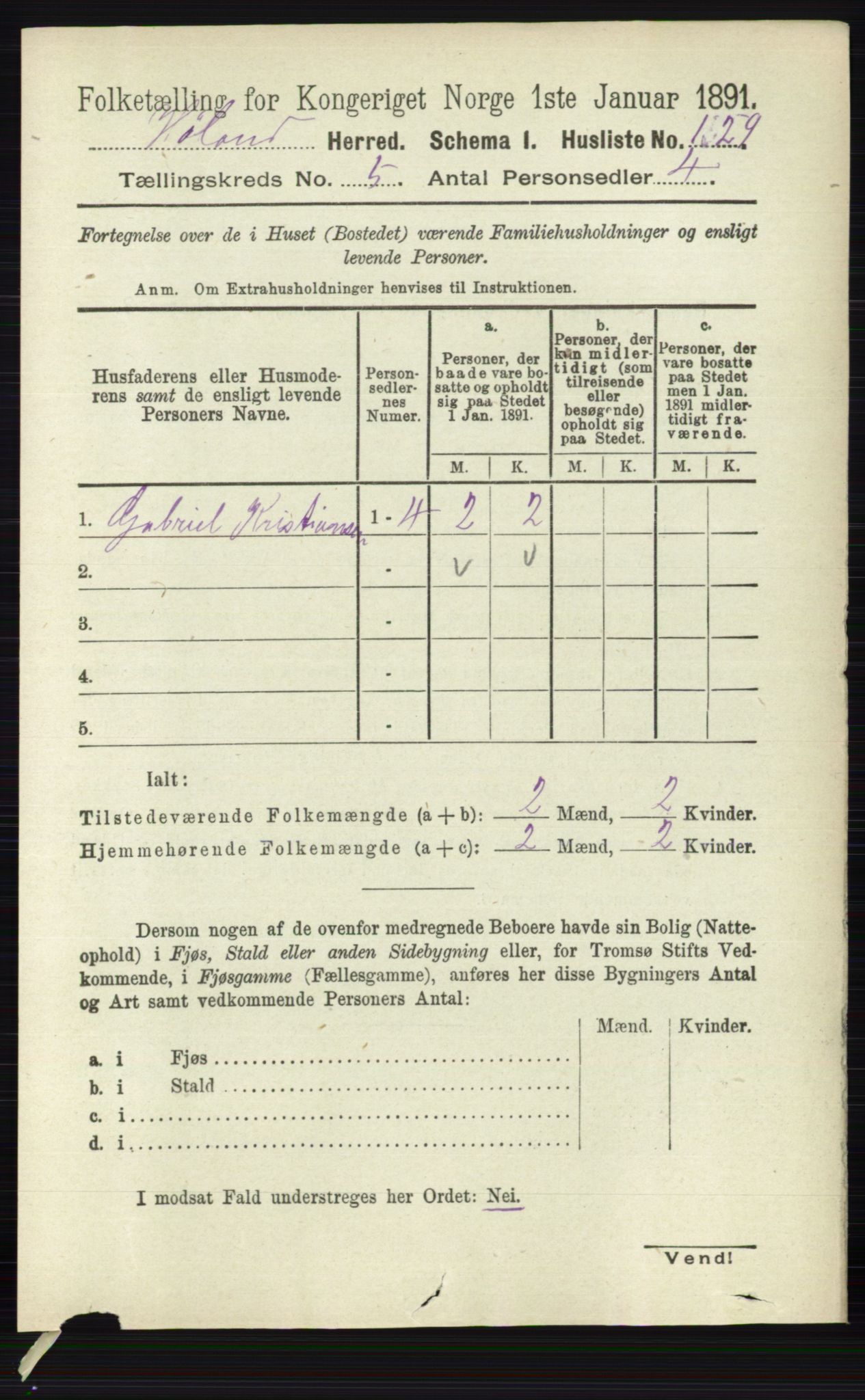 RA, 1891 census for 0221 Høland, 1891, p. 3510