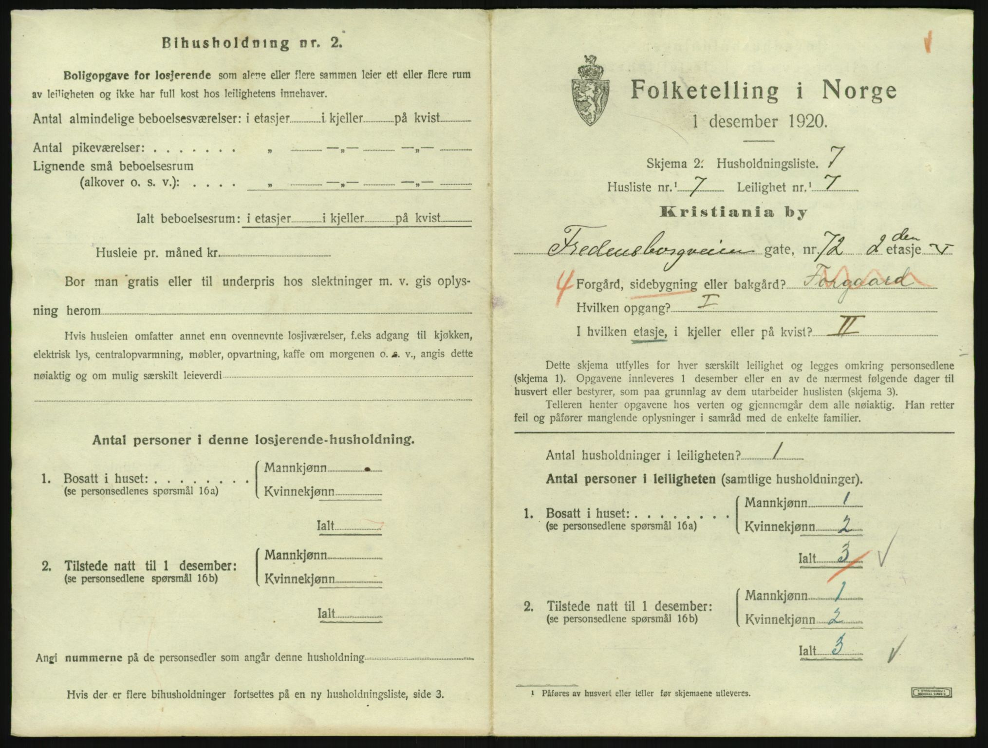 SAO, 1920 census for Kristiania, 1920, p. 26002