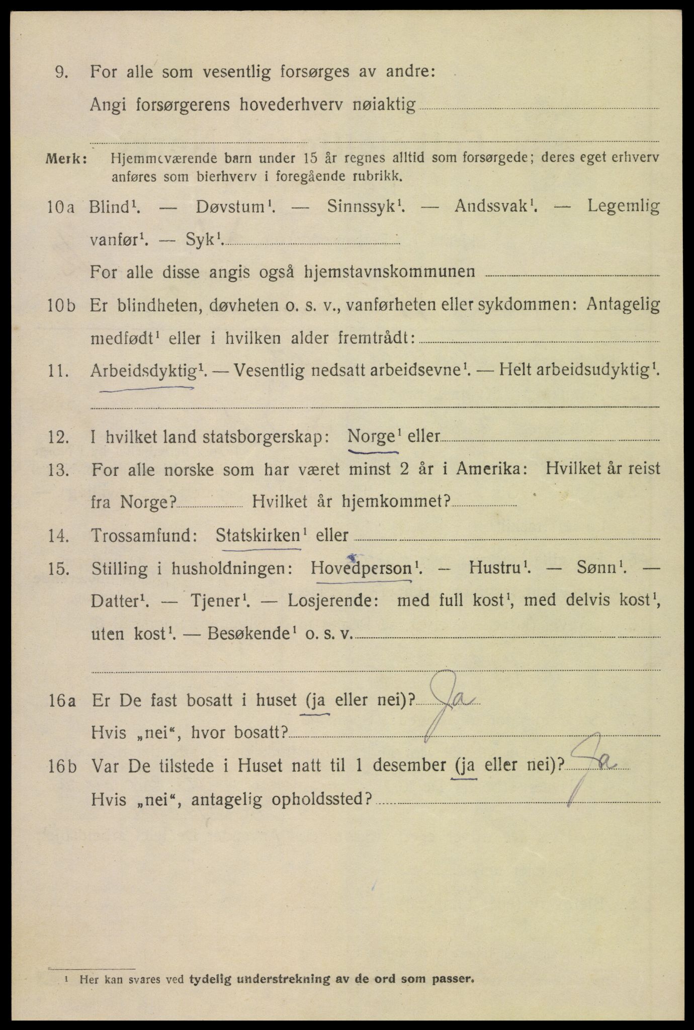 SAK, 1920 census for Kristiansand, 1920, p. 26744