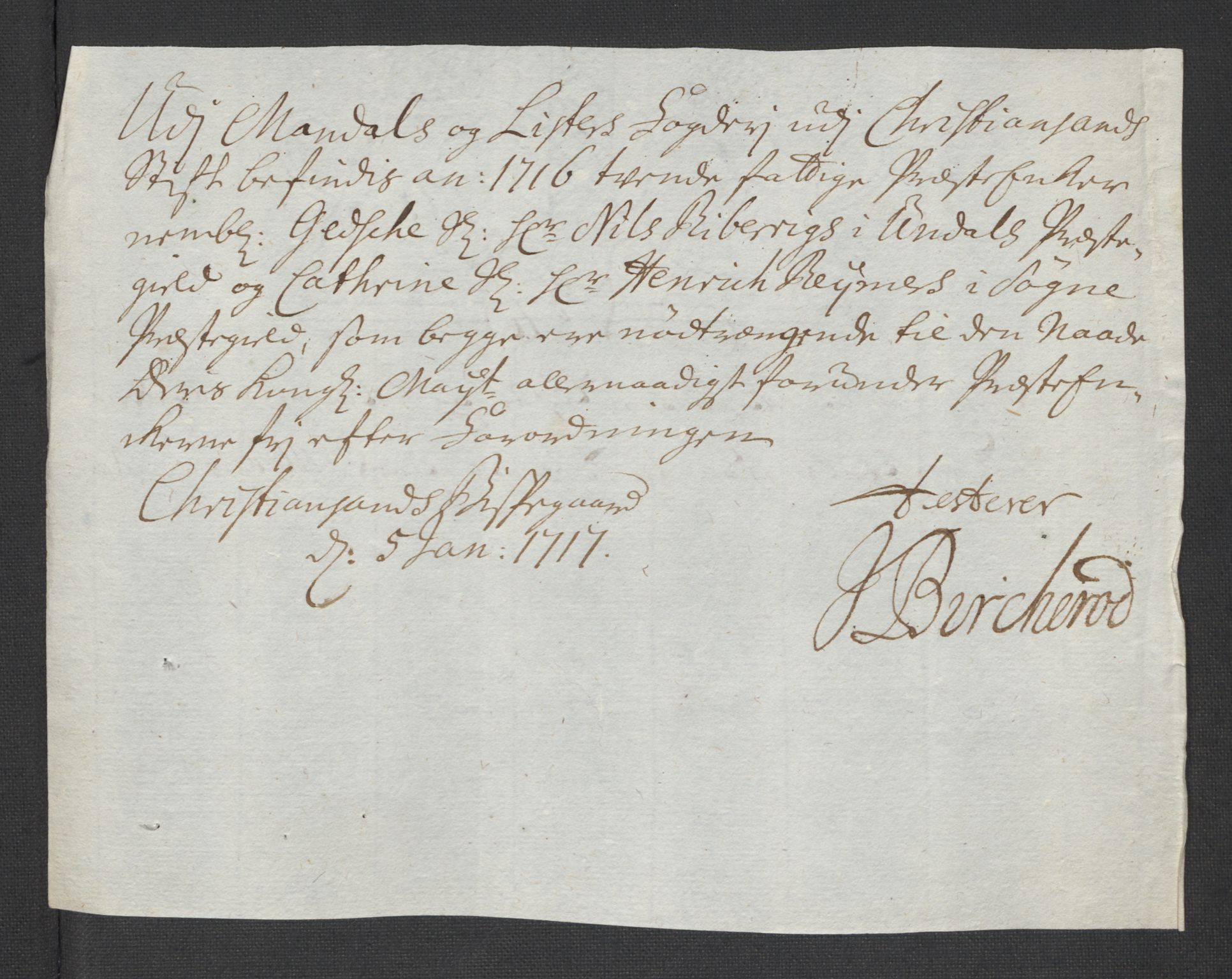 Rentekammeret inntil 1814, Reviderte regnskaper, Fogderegnskap, AV/RA-EA-4092/R43/L2560: Fogderegnskap Lista og Mandal, 1716, p. 197