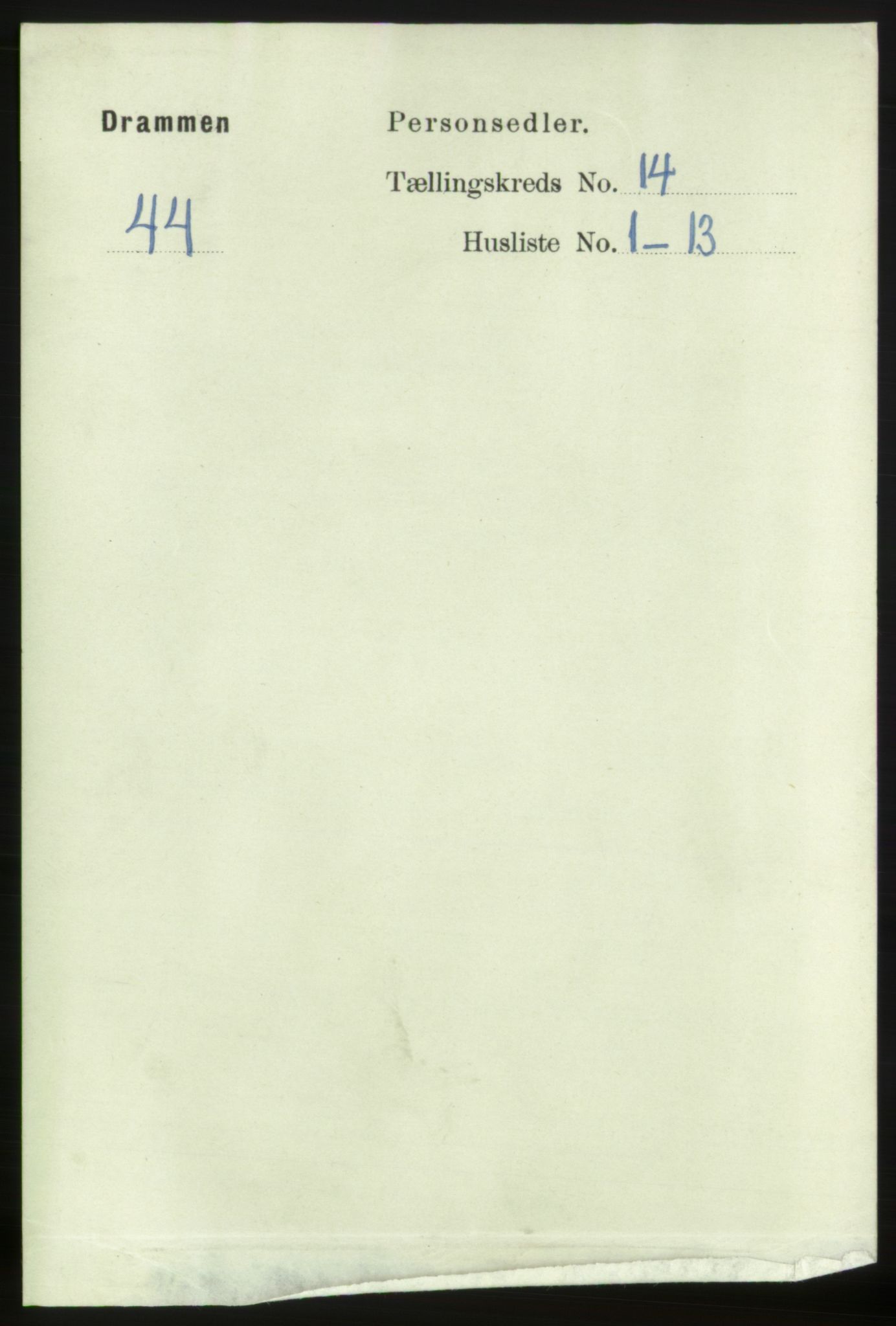 RA, 1891 census for 0602 Drammen, 1891, p. 10055