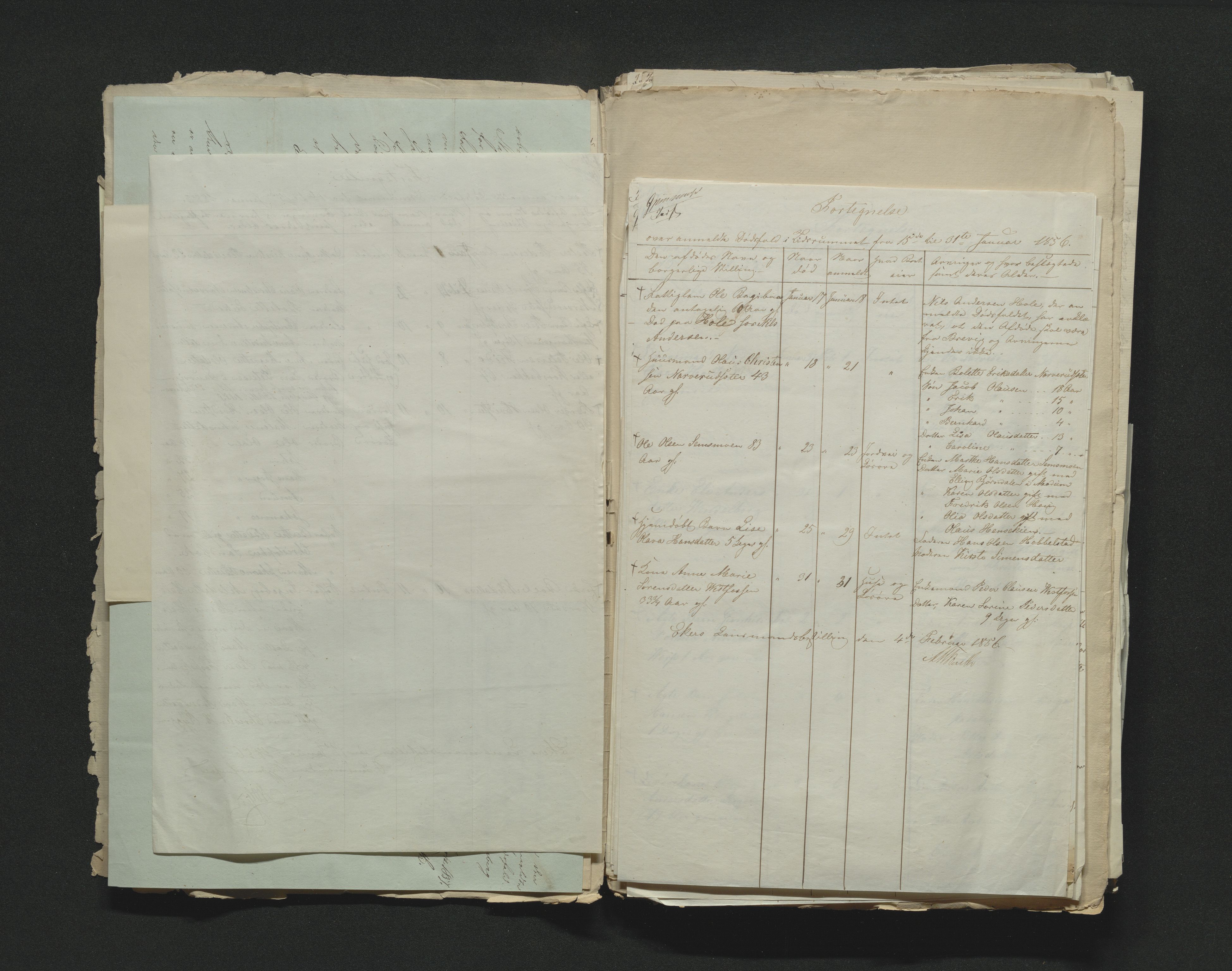 Eiker, Modum og Sigdal sorenskriveri, AV/SAKO-A-123/H/Ha/Hab/L0009: Dødsfallsmeldinger, 1854-1857, p. 269