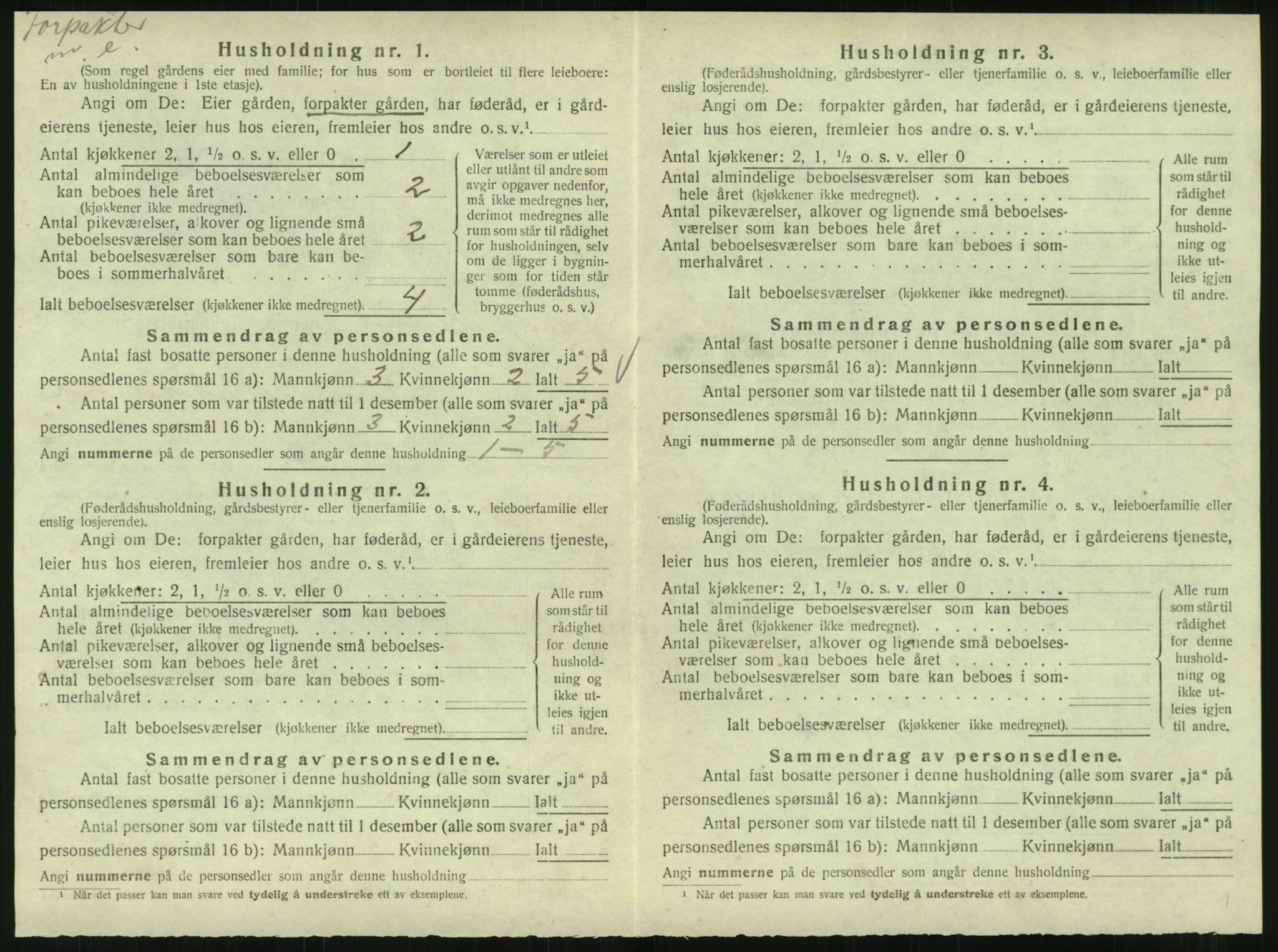 SAT, 1920 census for Hattfjelldal, 1920, p. 285