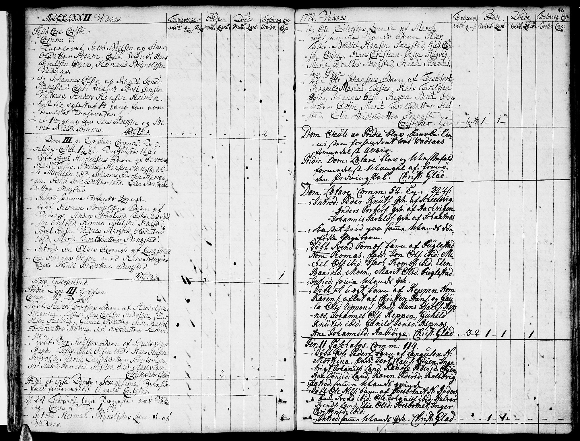Ministerialprotokoller, klokkerbøker og fødselsregistre - Nordland, SAT/A-1459/810/L0137: Parish register (official) no. 810A01, 1752-1817, p. 40