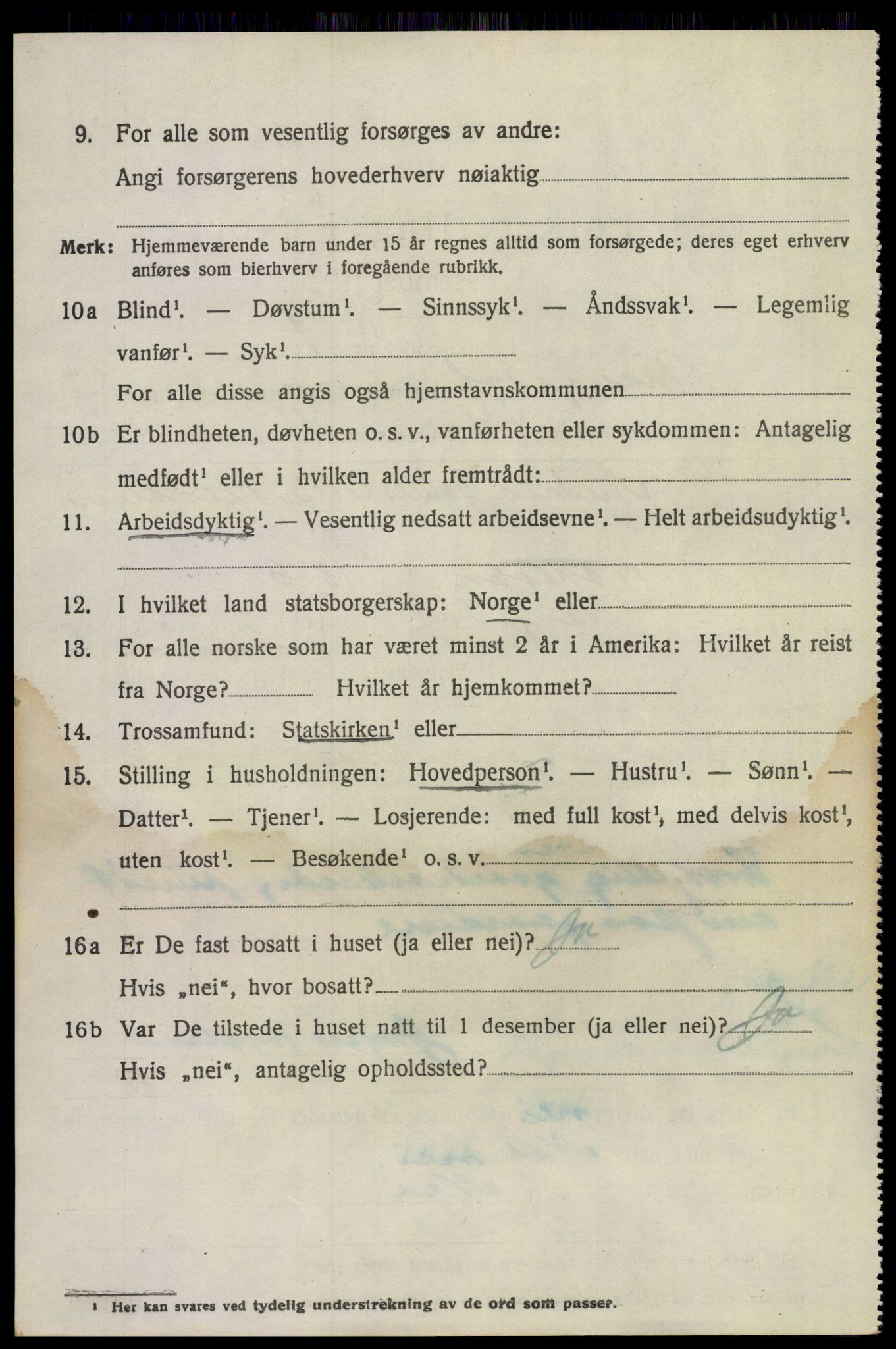 SAKO, 1920 census for Drangedal, 1920, p. 4226